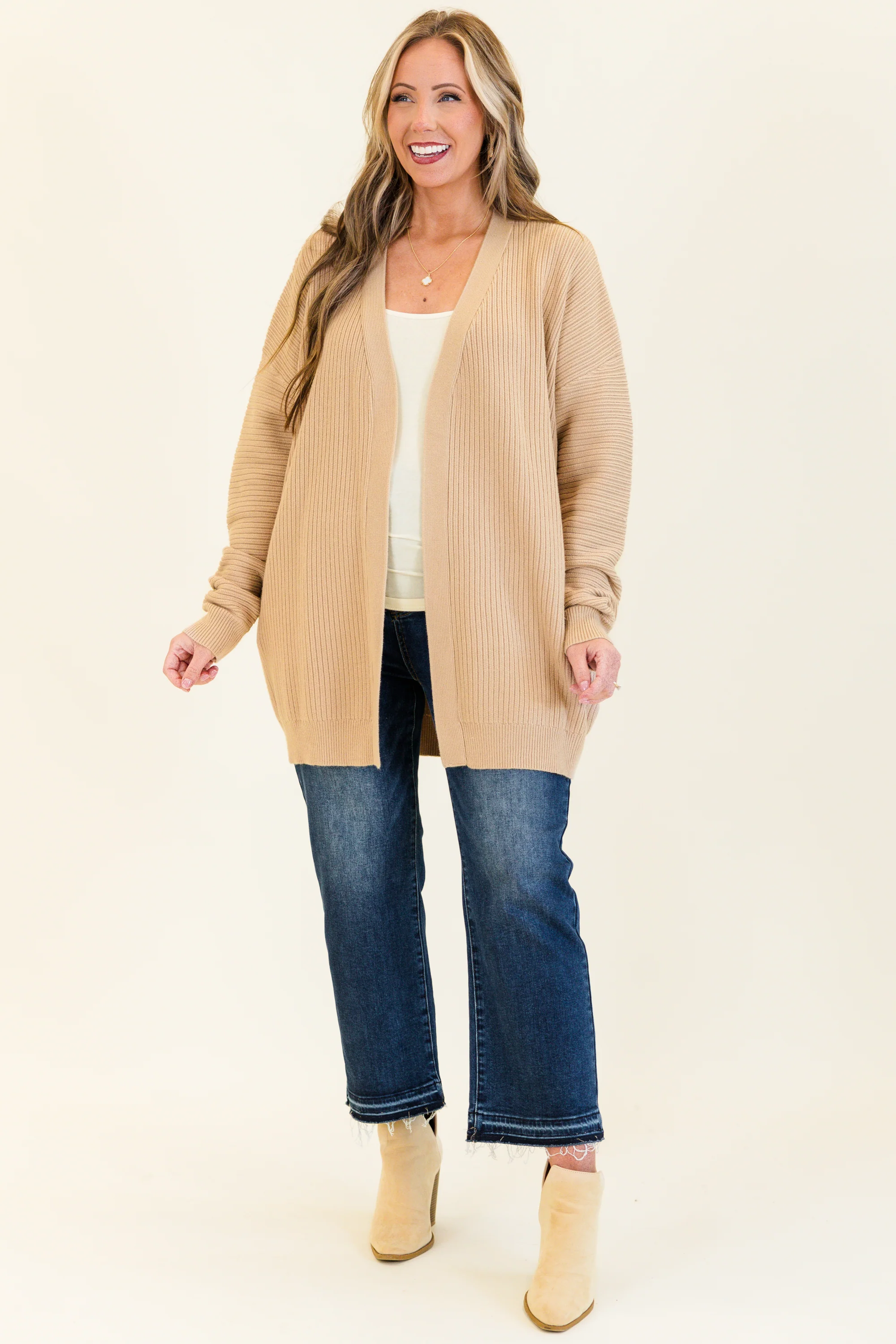 What You Imagine Cardigan, Taupe - Giverhouse