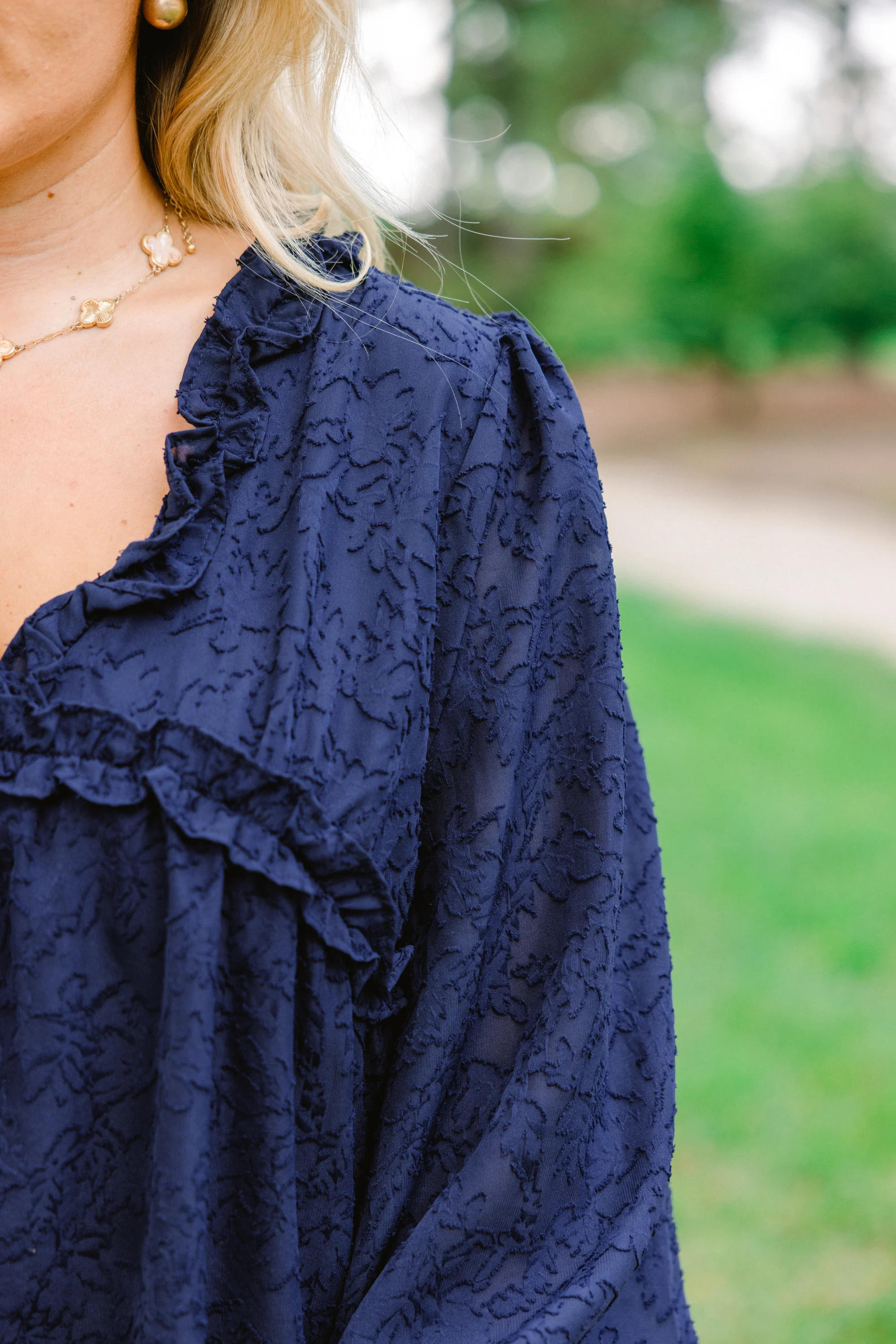 Sparkling Sunlight Top, Navy - Giverhouse