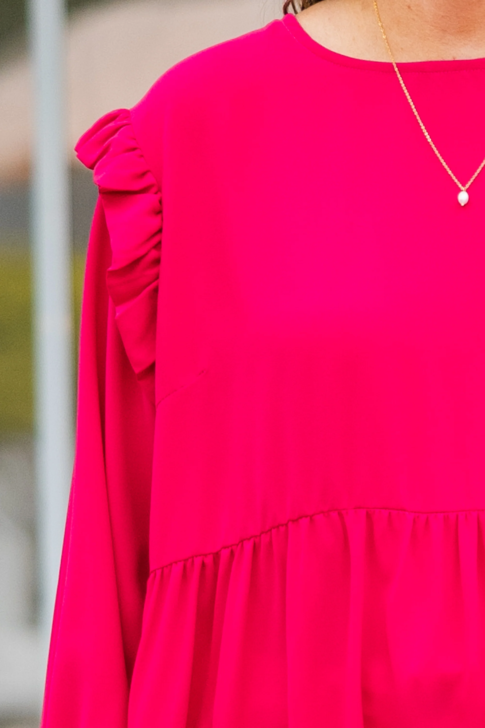 Both Eyes Open Top, Hot Pink - Giverhouse