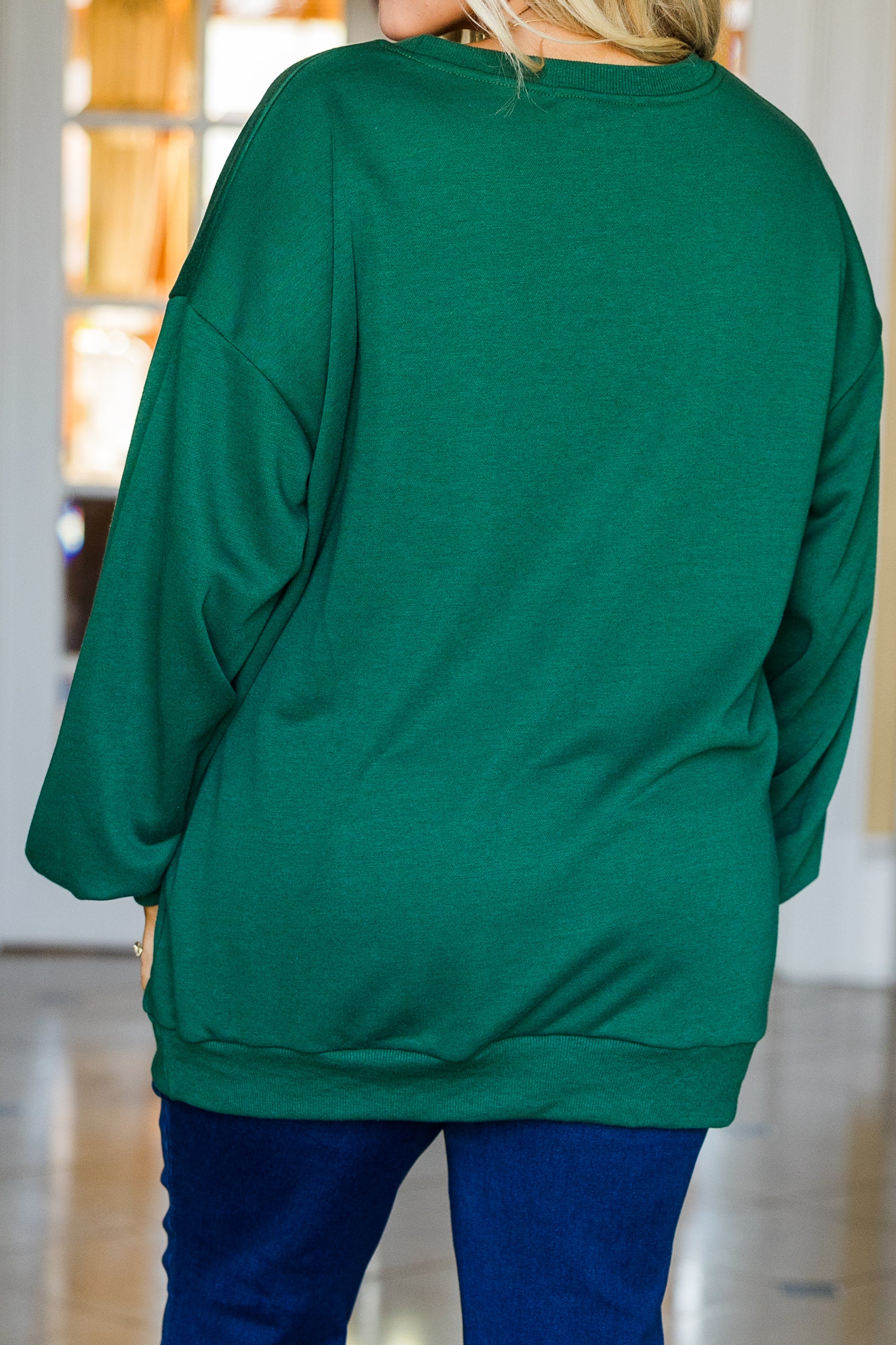 Wrapped With Love Pullover, Green - Giverhouse