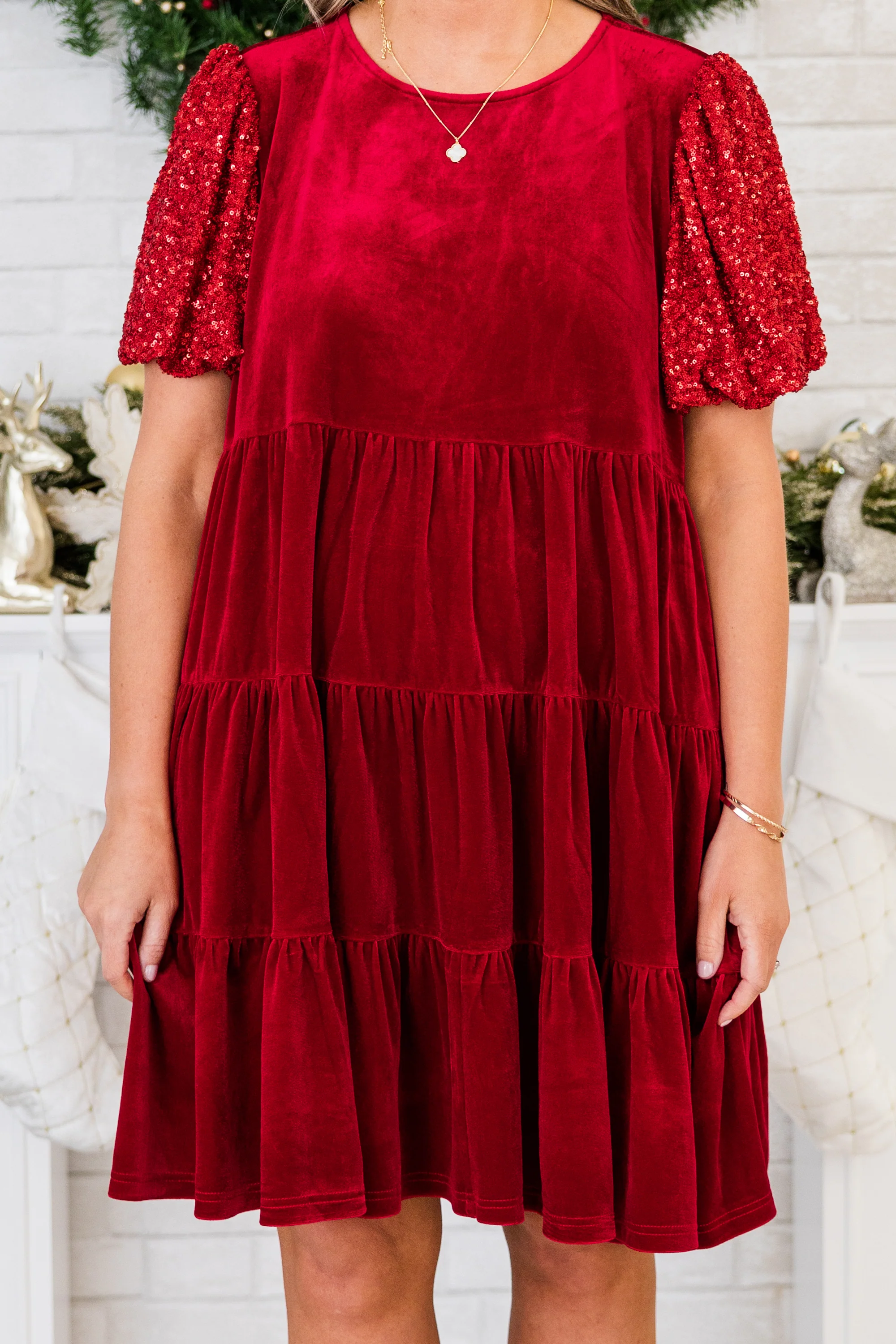 Eclipse Beauty Dress, Red - Giverhouse