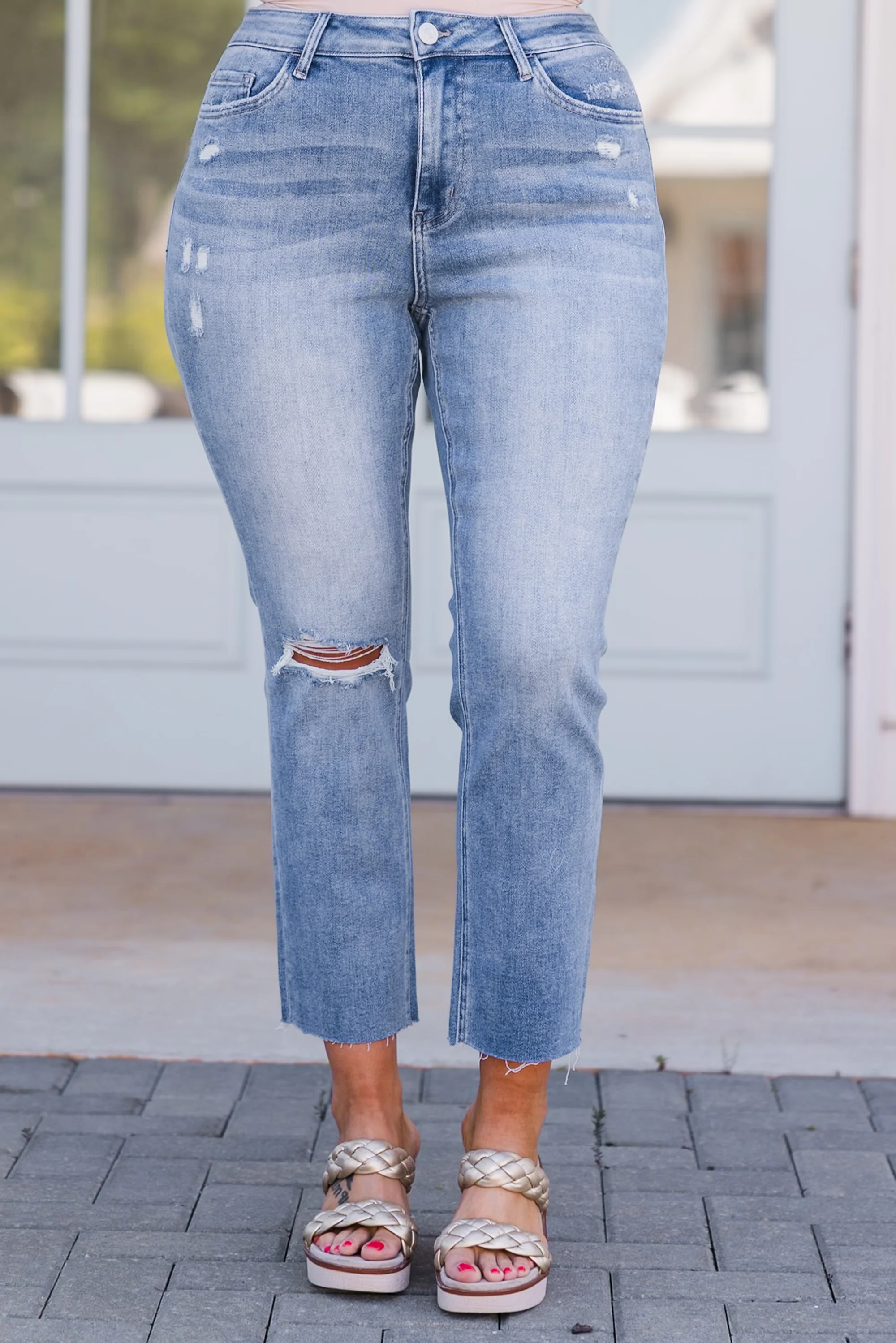 Bluebell Bliss Jeans, Medium Wash - Giverhouse