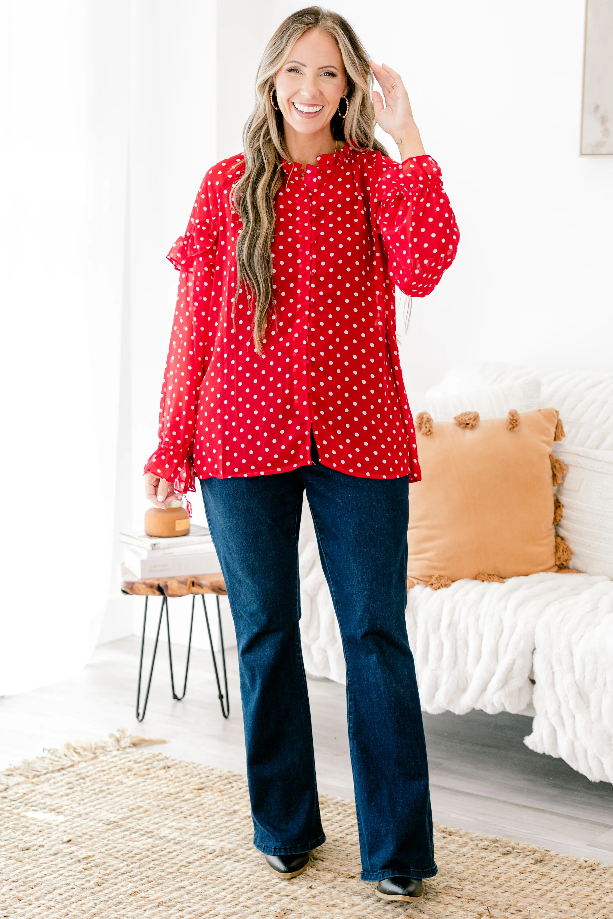 Happiness Is Homemade Top, Red - Giverhouse