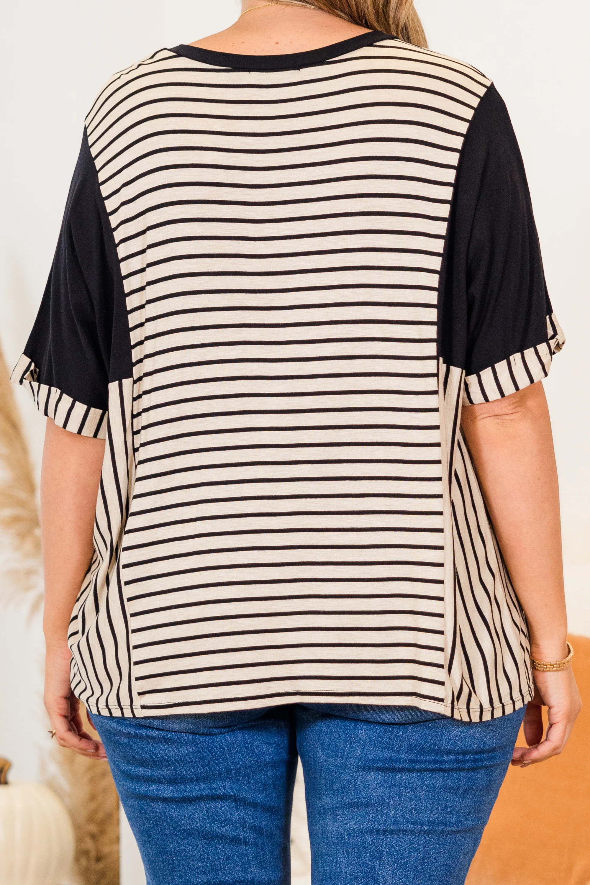 Heavy On My Mind Top, Black - Giverhouse