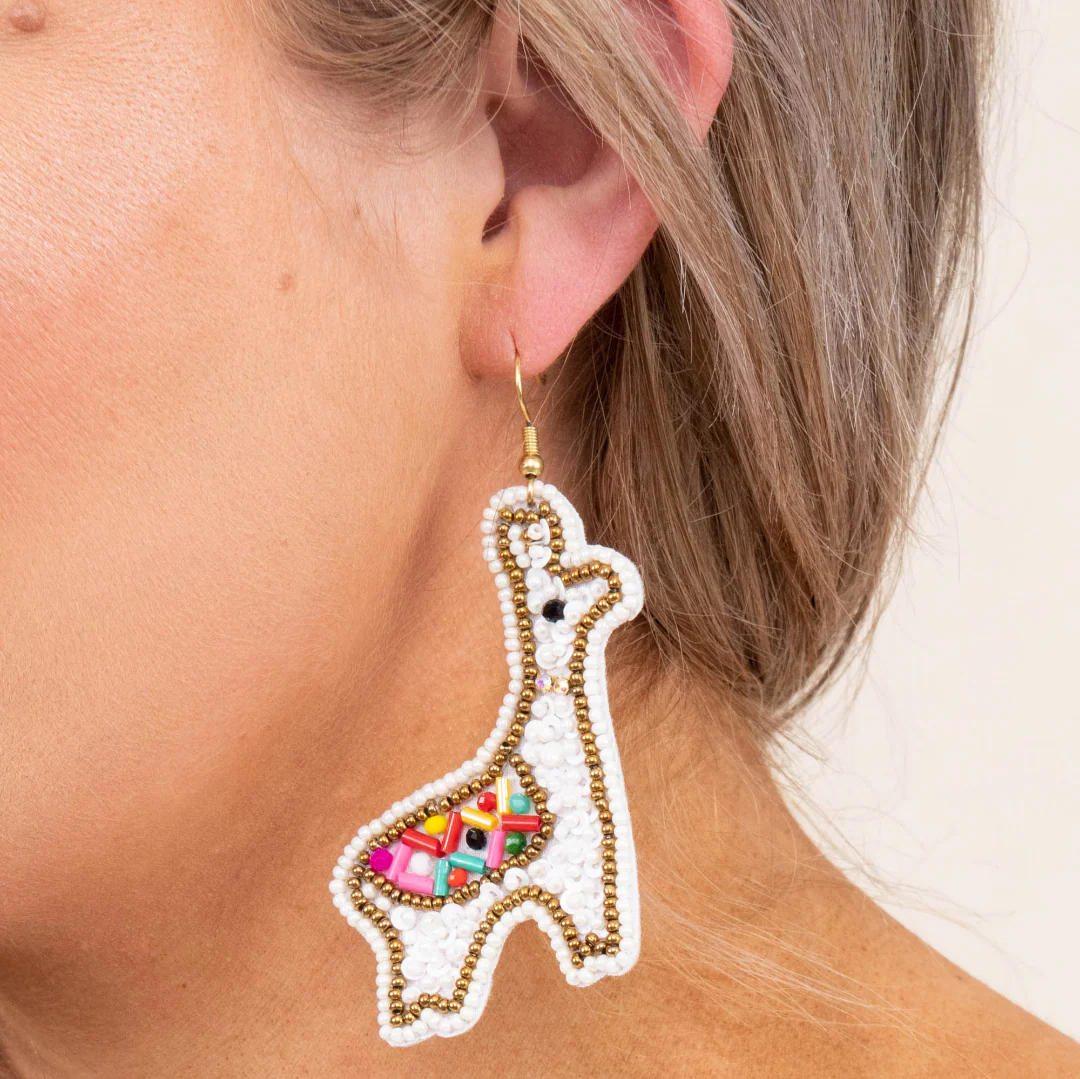Be My Best Friend Earrings, White - Giverhouse