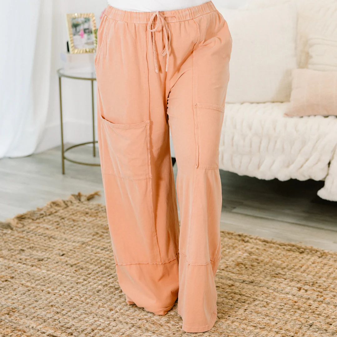 Mind Made Up Pants, Apricot - Giverhouse