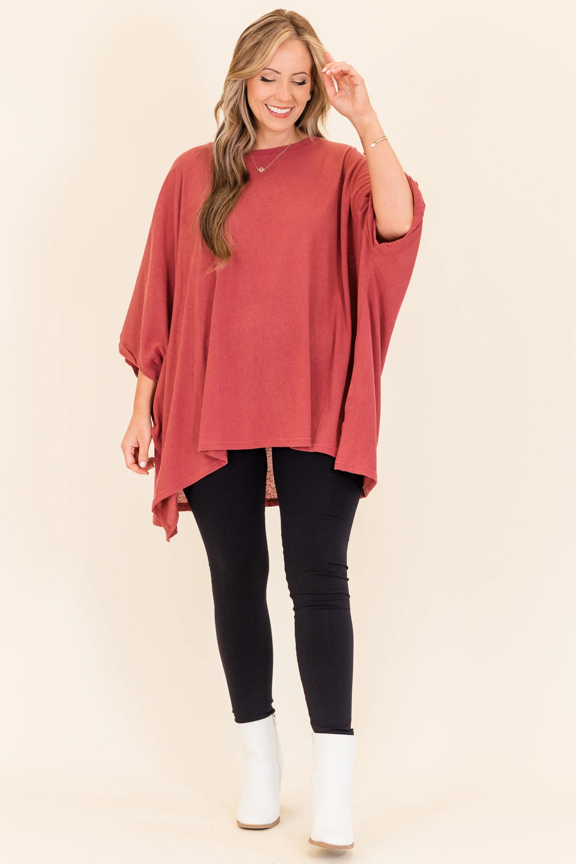 Comparing The Two Tunic, Burgundy - Giverhouse