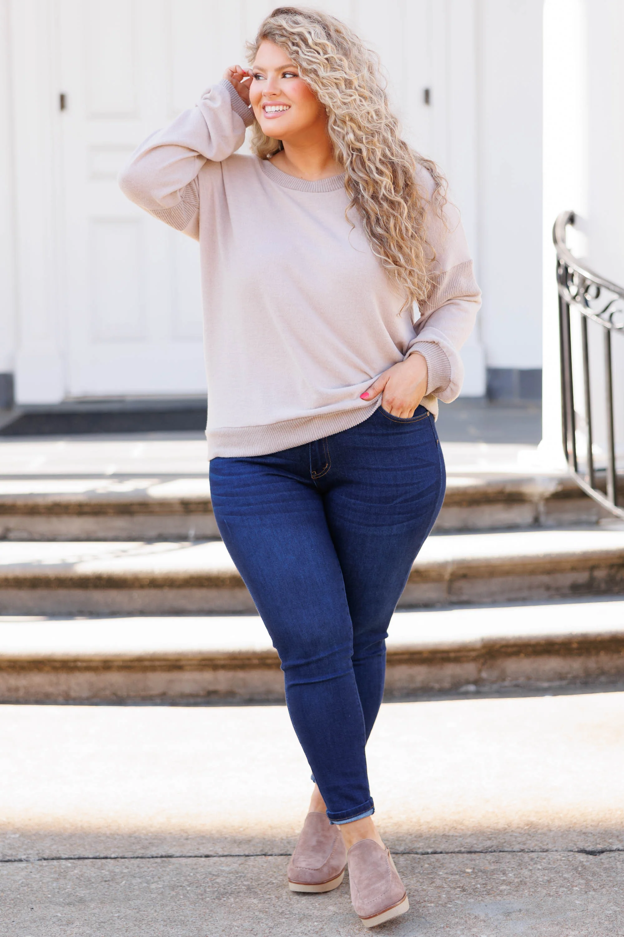 Keep It Shining Top, Mocha - Giverhouse