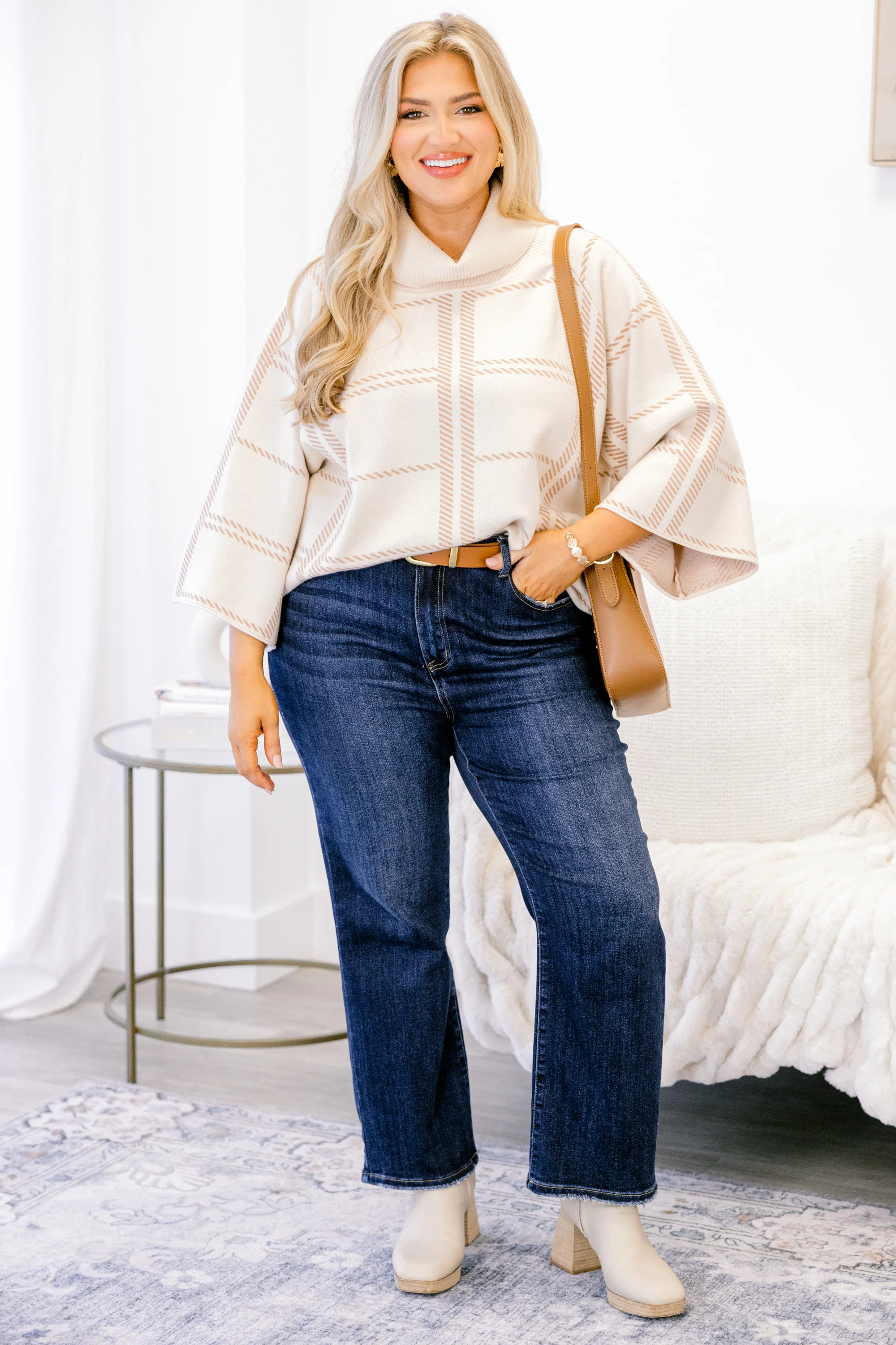 For The Time Being Sweater, Beige - Giverhouse