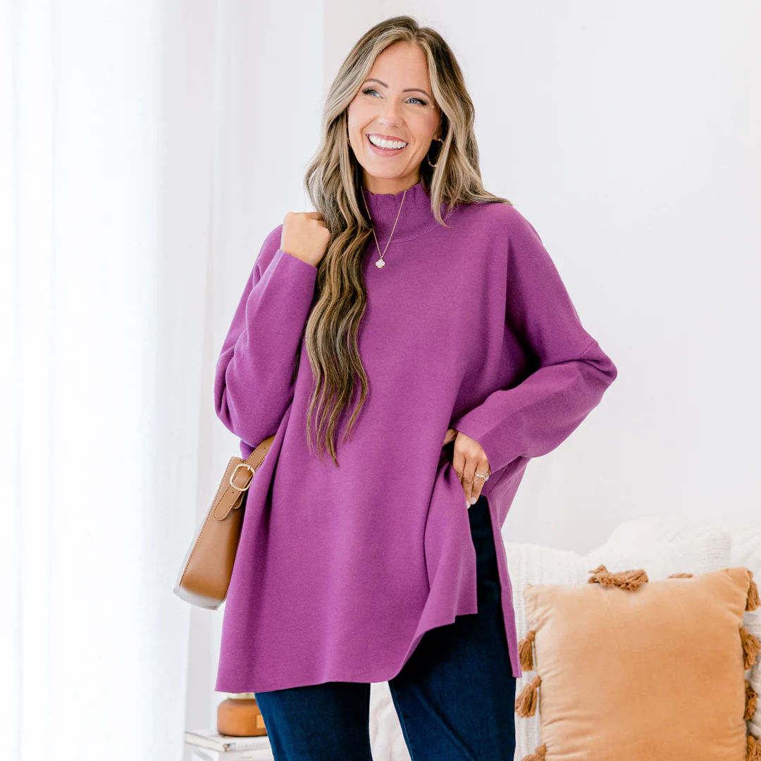 Notting Hill Sweater, Purple - Giverhouse