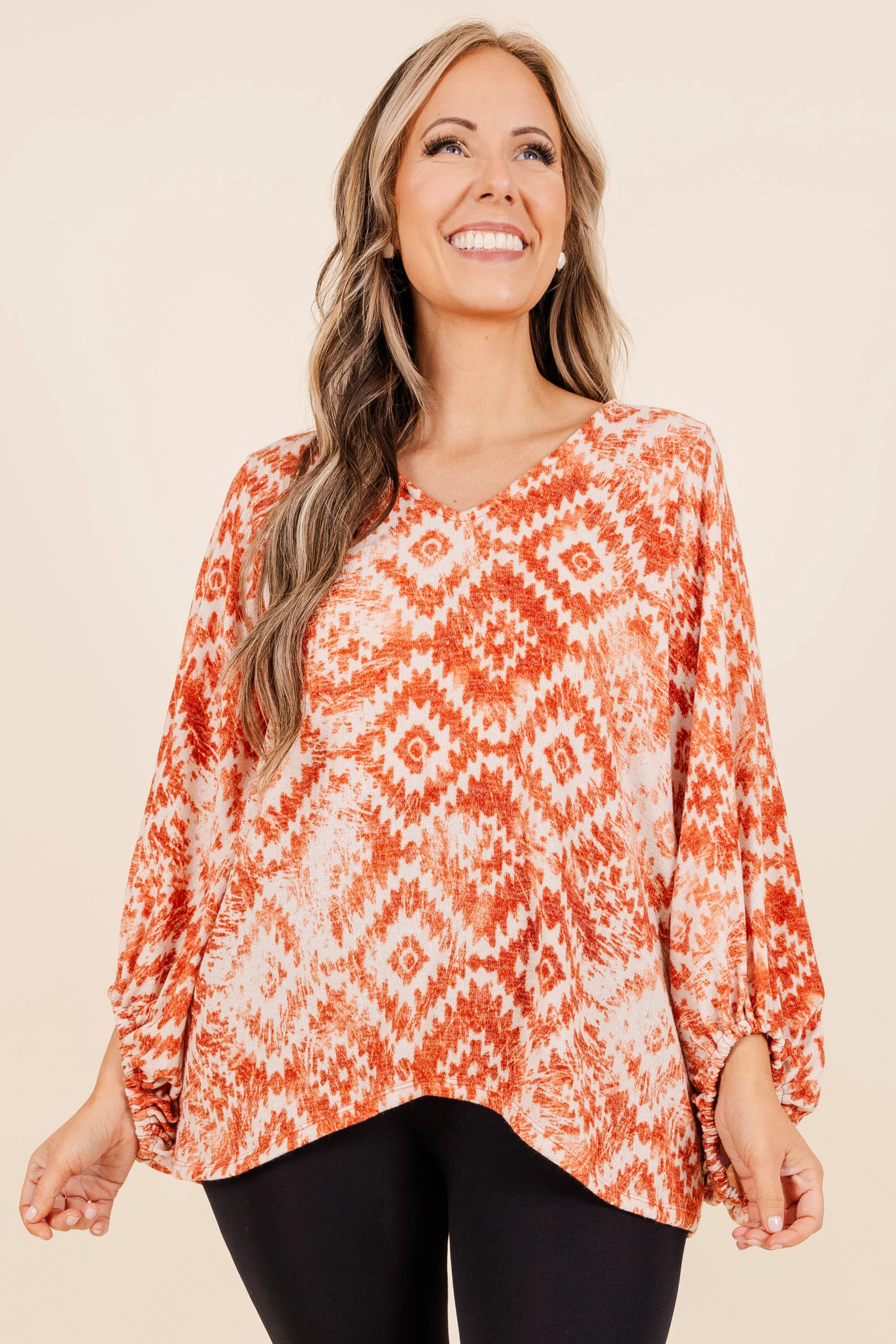 Ceramic Homes Top, Rust - Giverhouse