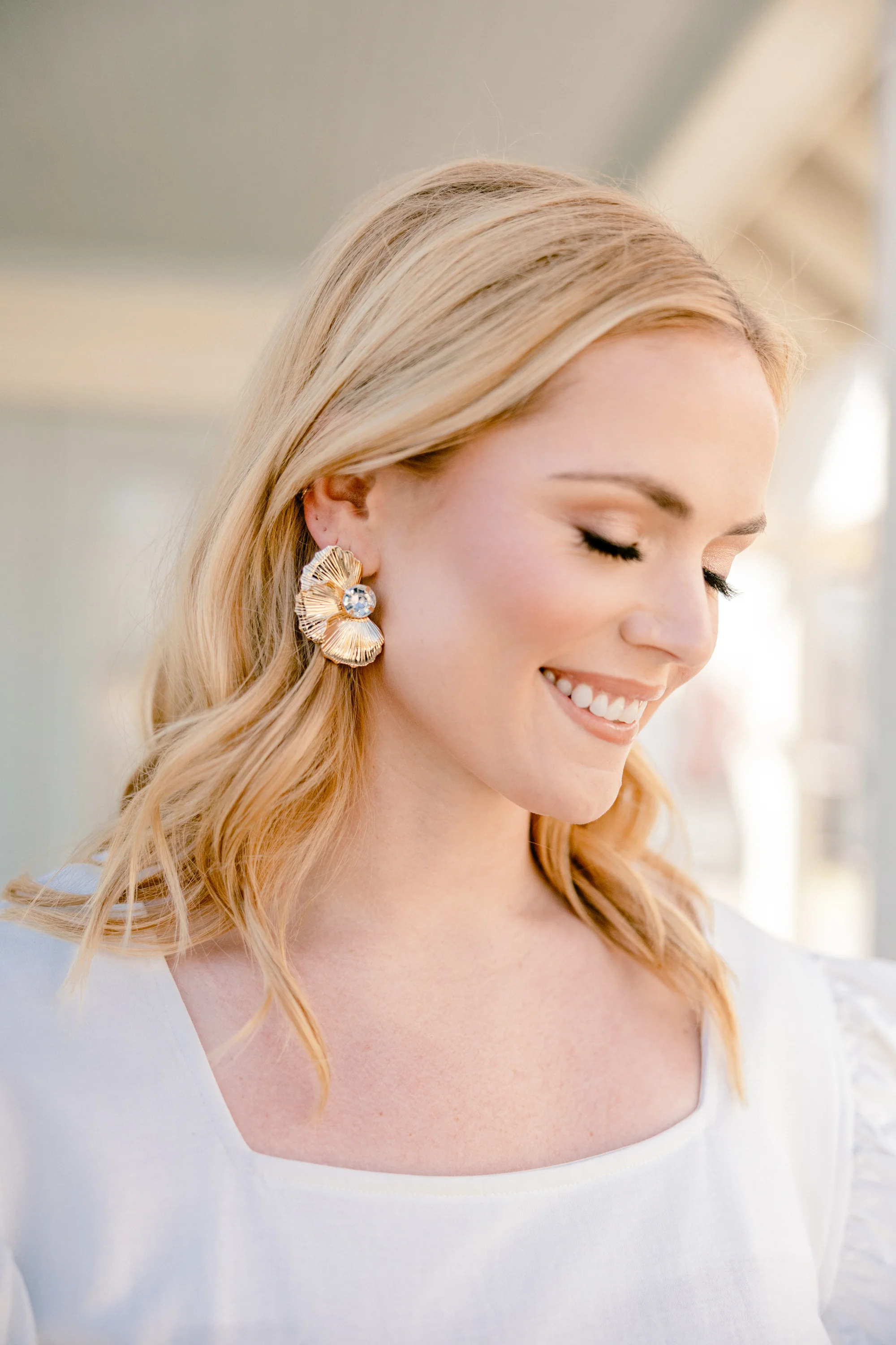 Everywhere With Me Earrings, Gold - Giverhouse