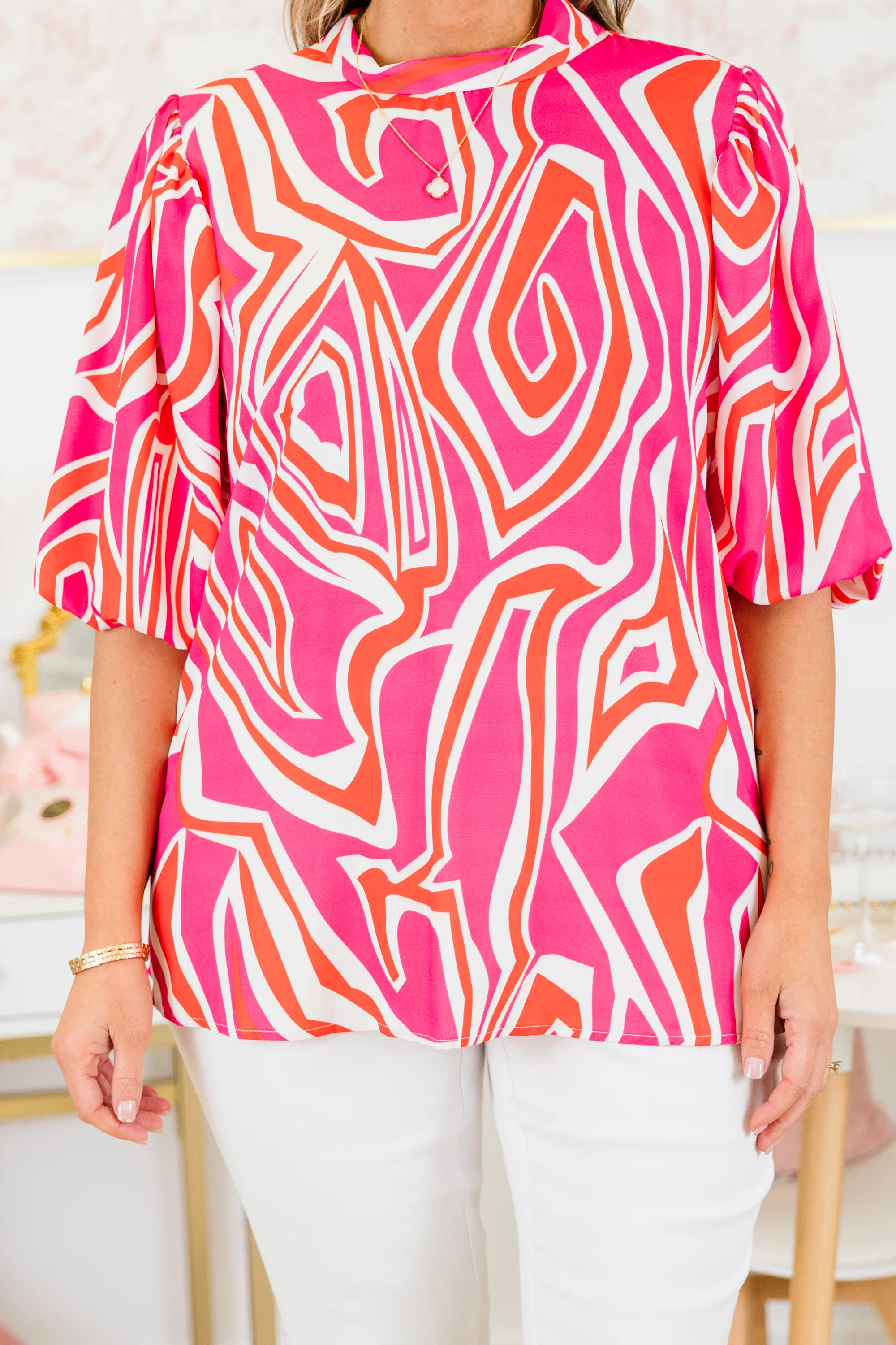 The Easy Way Top, Pink - Giverhouse