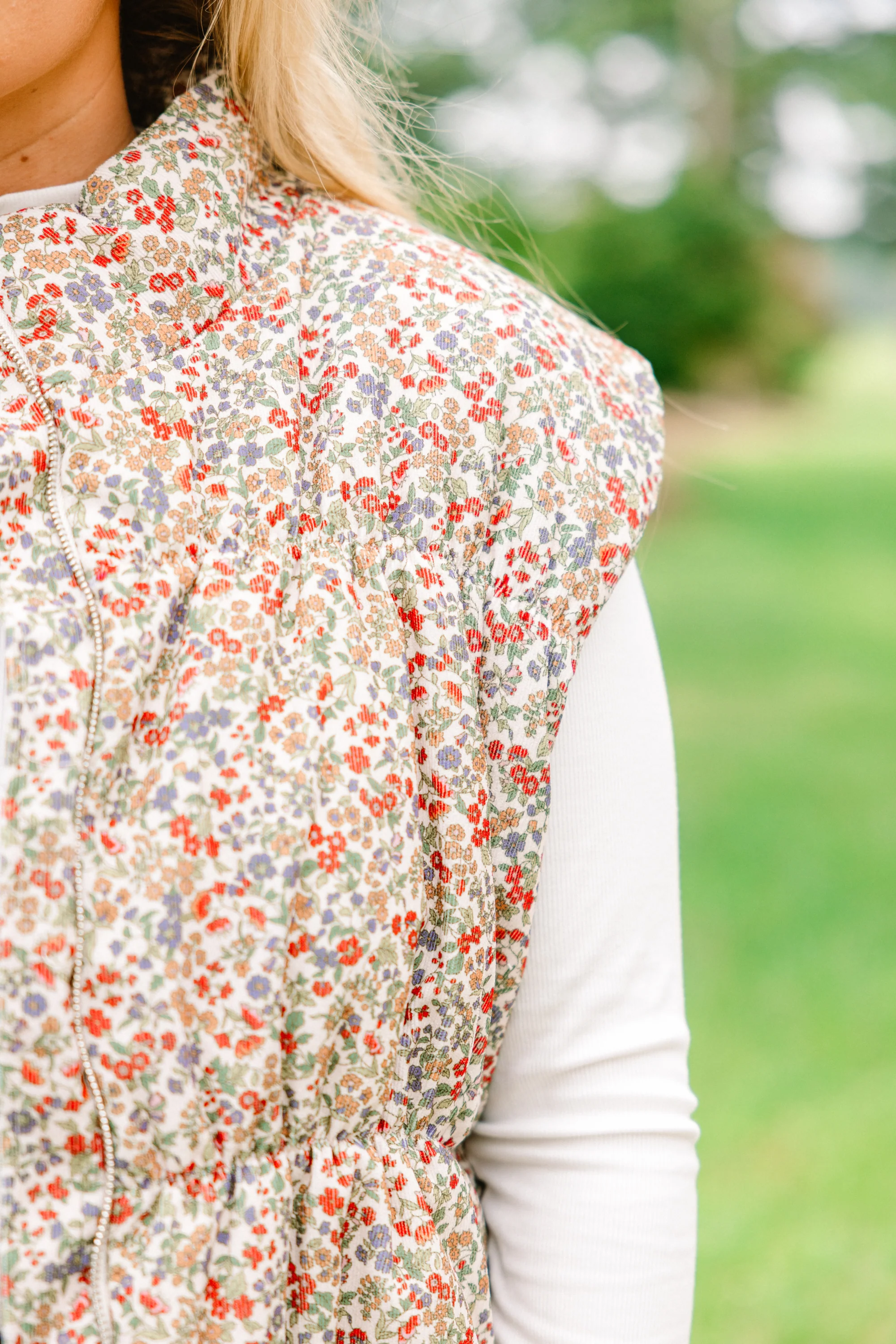 Angel On Earth Vest, Ivory Multi - Giverhouse