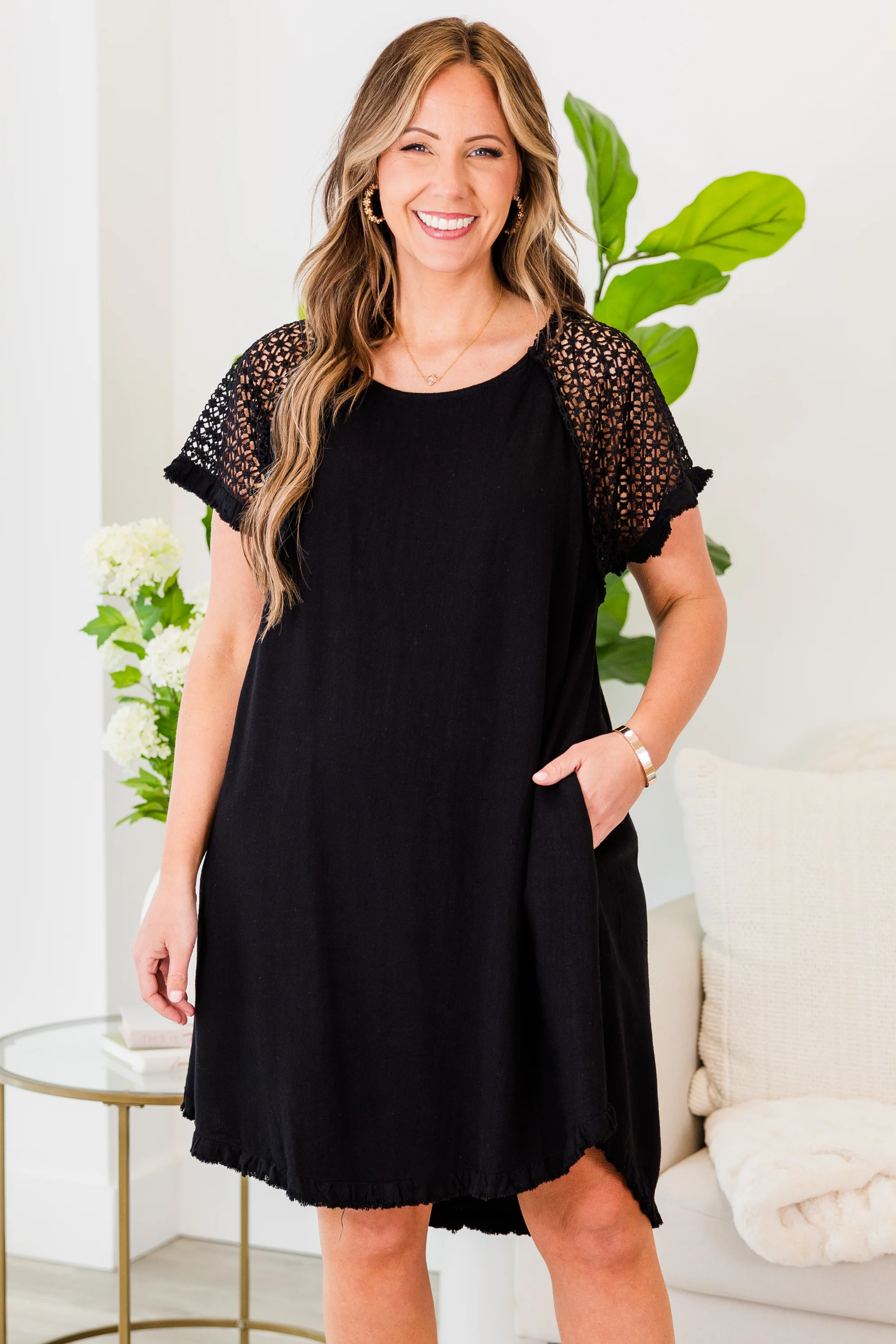 Thousands Of Small Kindnesses Dress, Black - Giverhouse