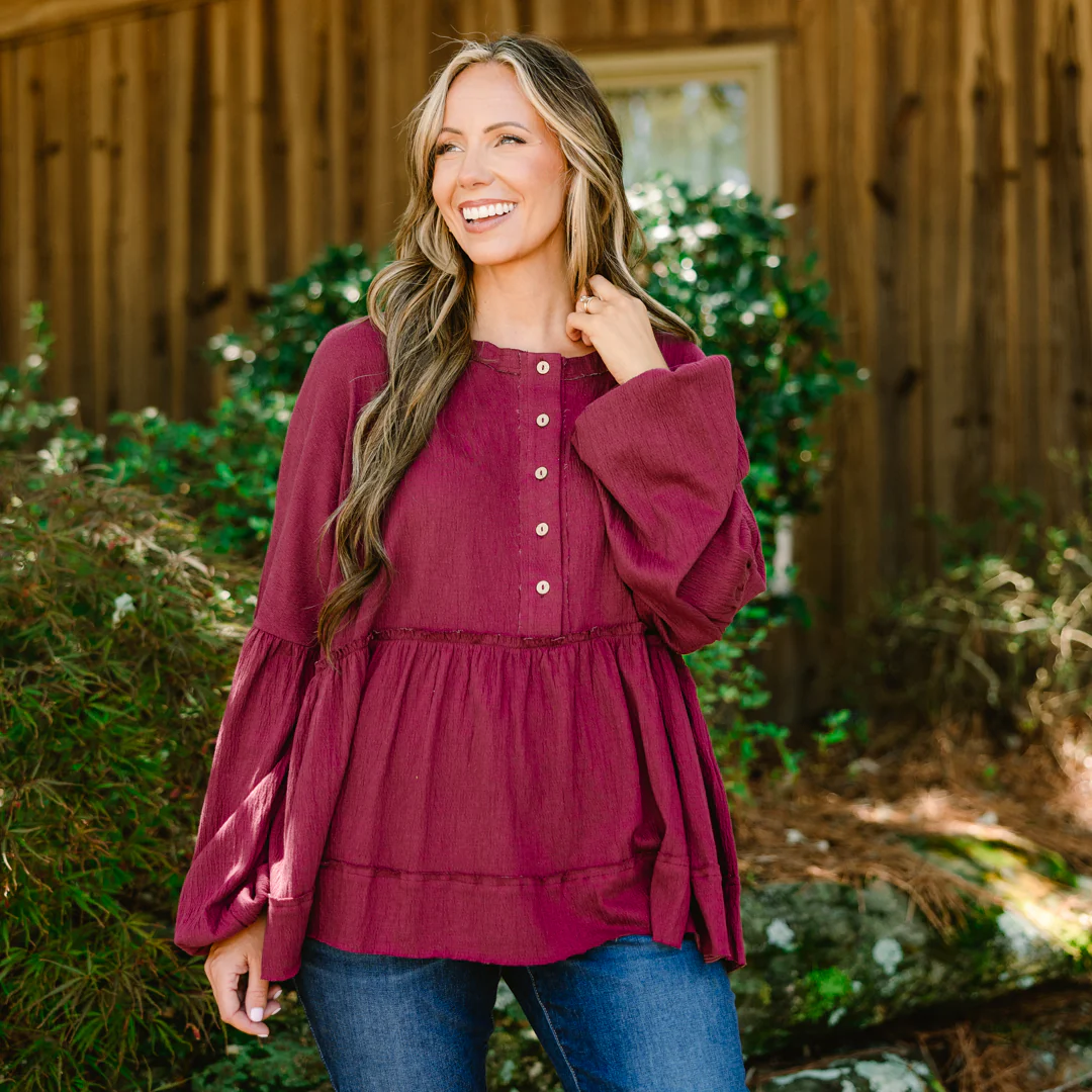 Fun At The Orchard Top, Burgundy - Giverhouse