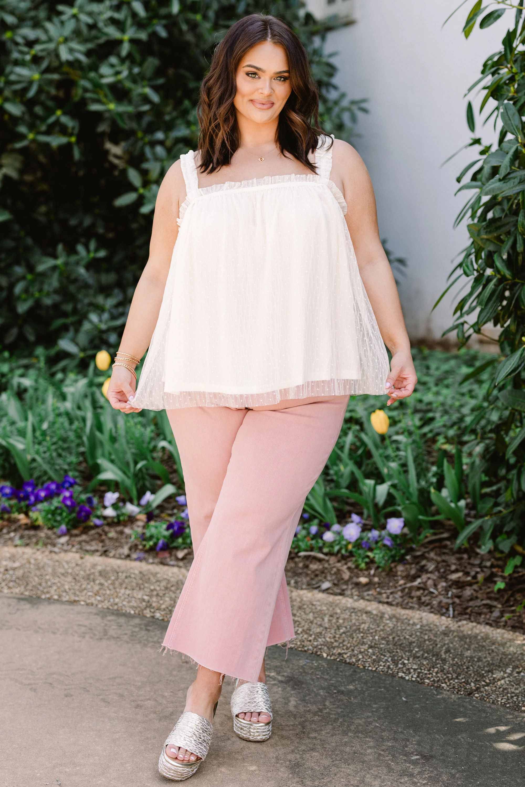 Celebrate With Me Tank, Vanilla - Giverhouse