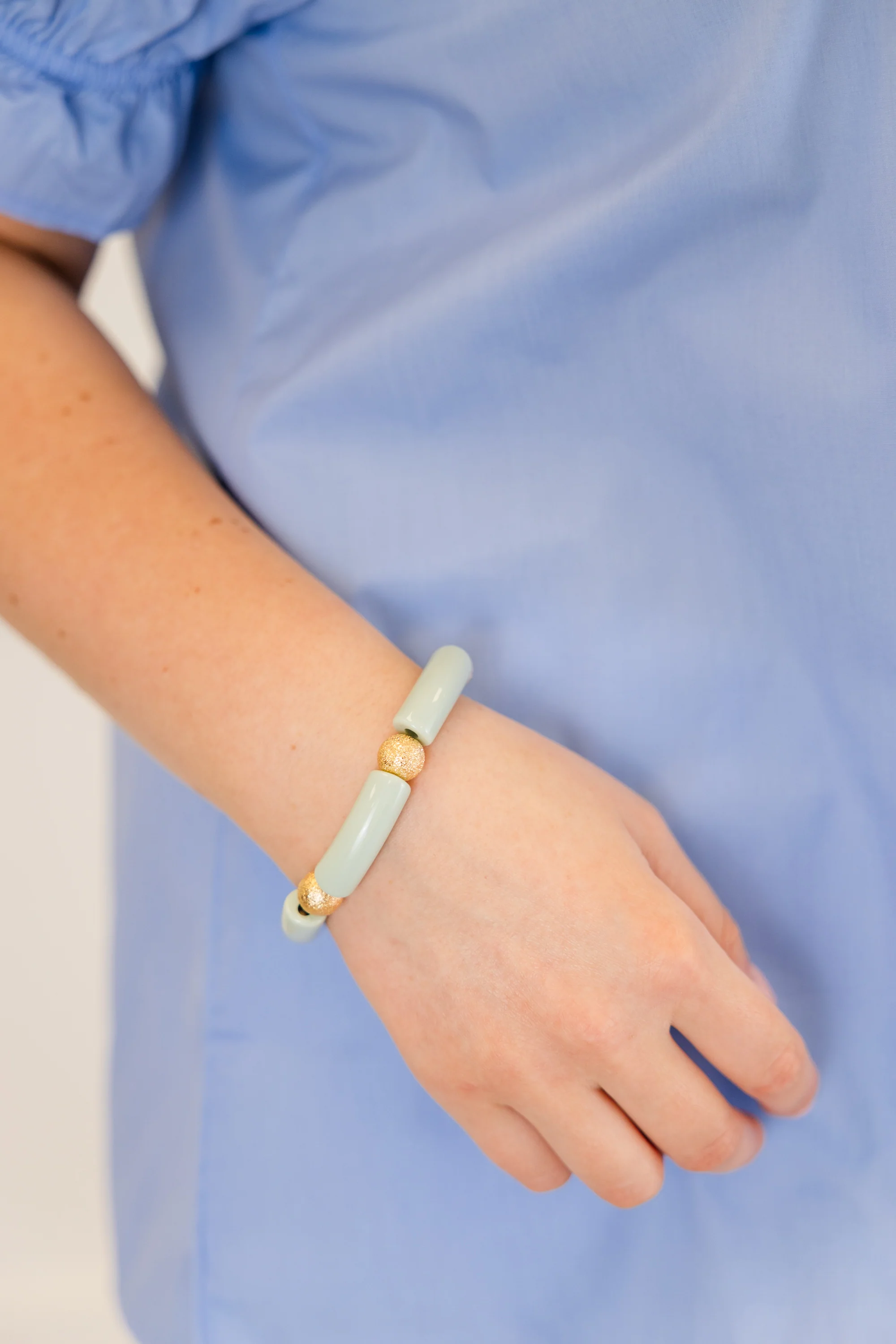 Around The World Bracelet, Mint - Giverhouse