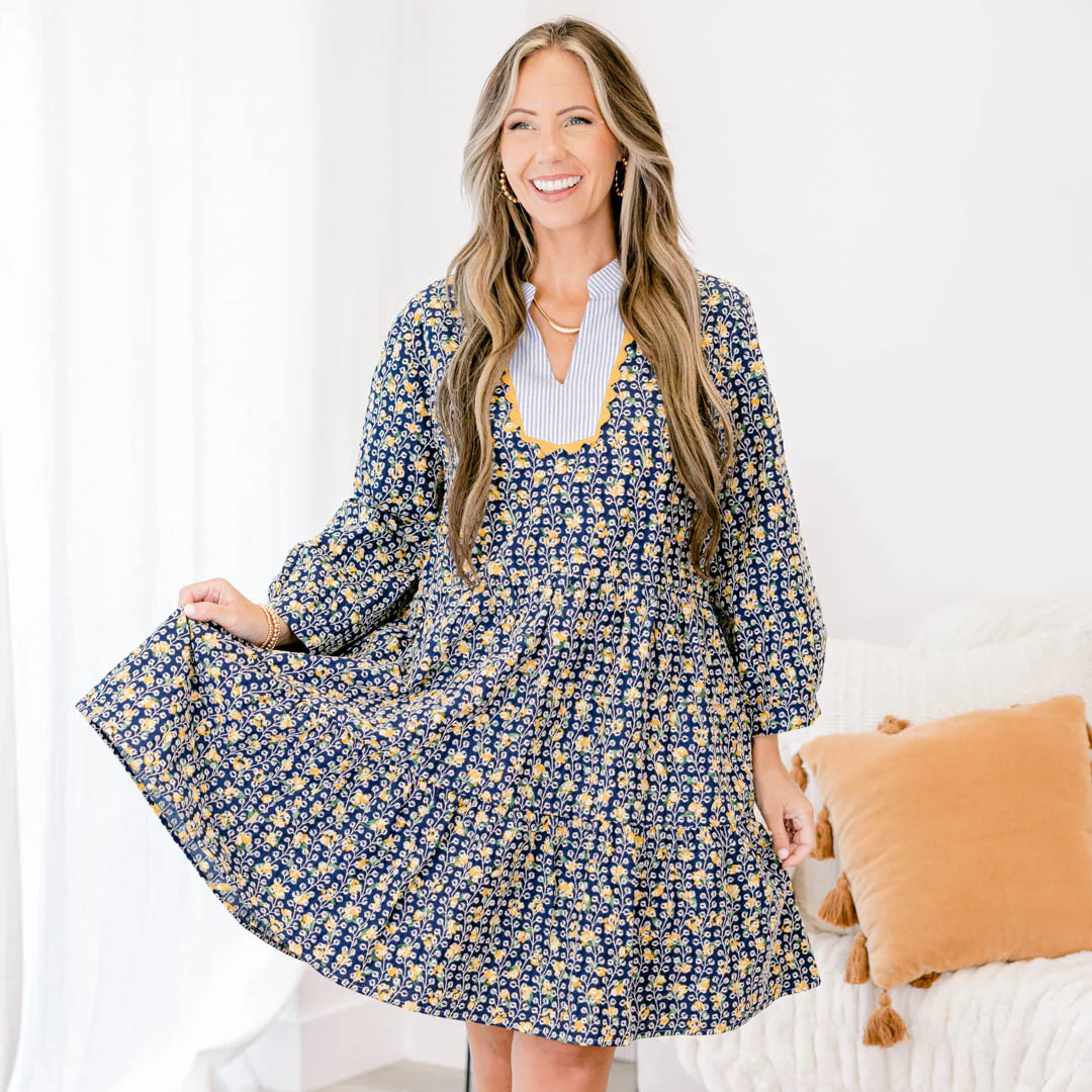 Hey Angel Dress, Navy - Giverhouse