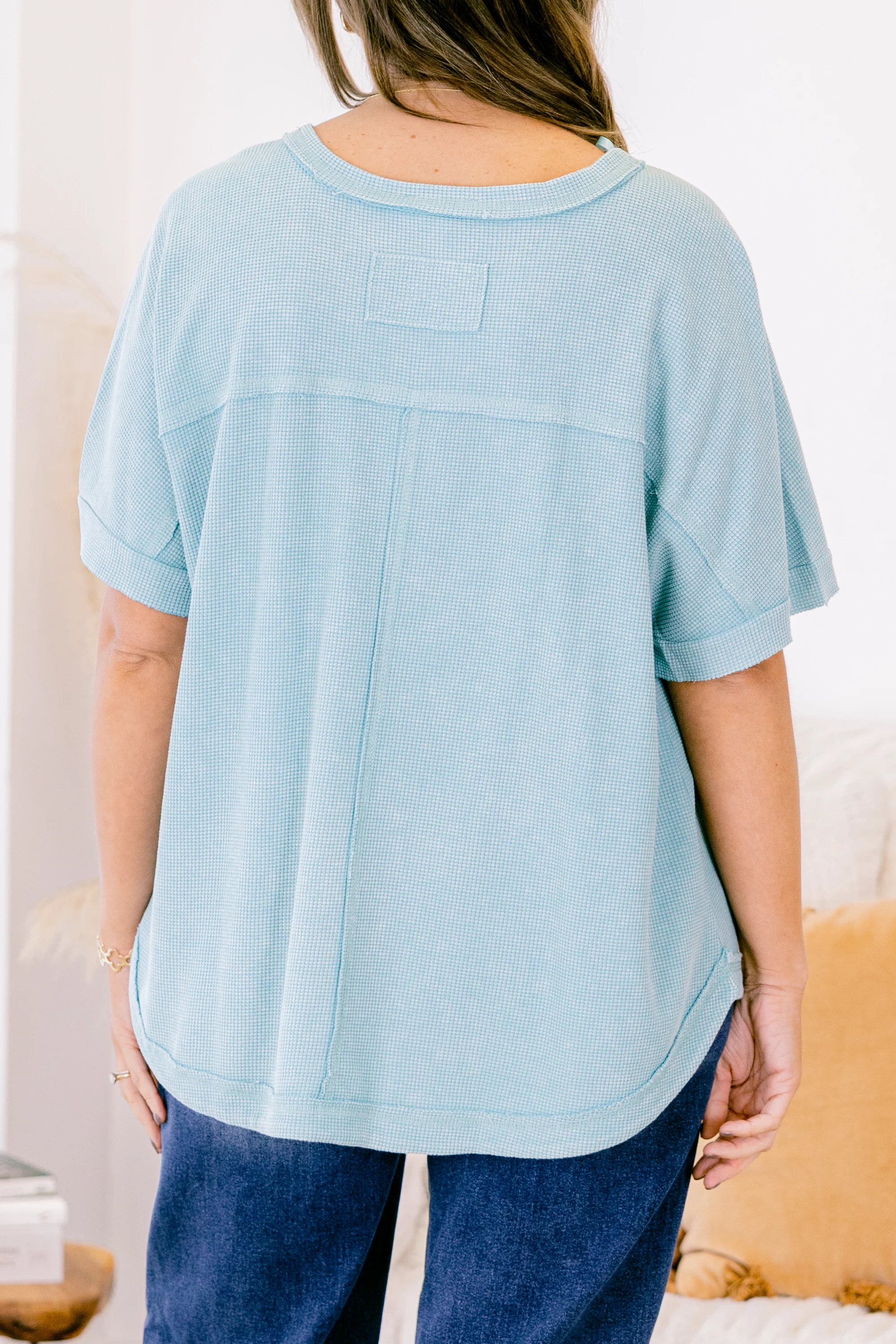 Let's Mingle Top, Blue - Giverhouse