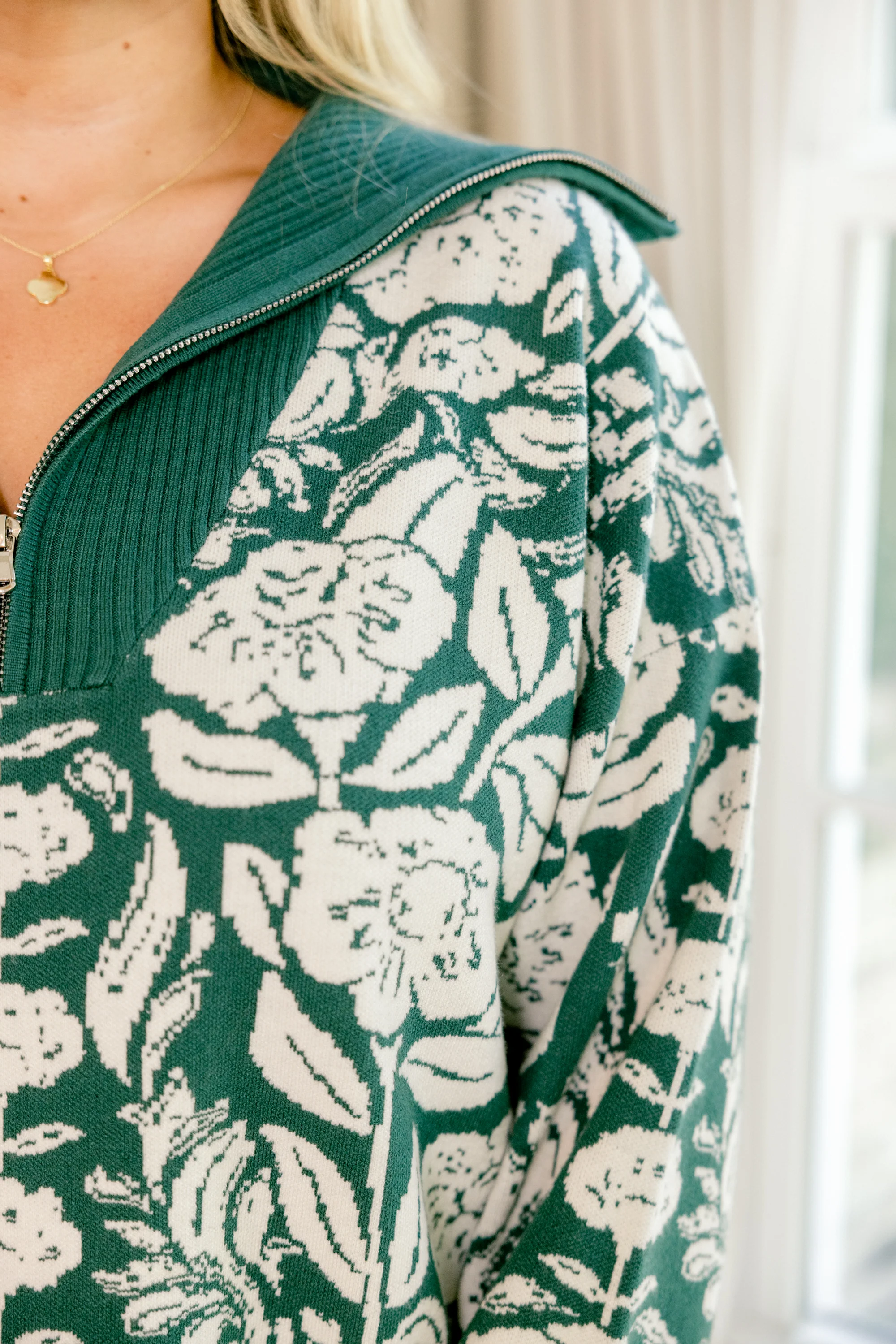 Make It Last Sweater, Emerald Green - Giverhouse