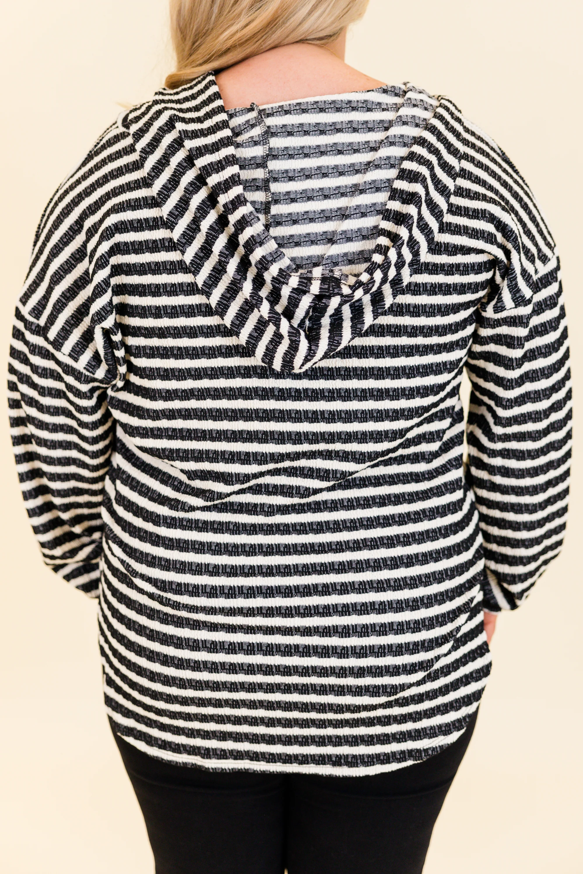 Ocean Spray Hoodie, Black-Cream - Giverhouse