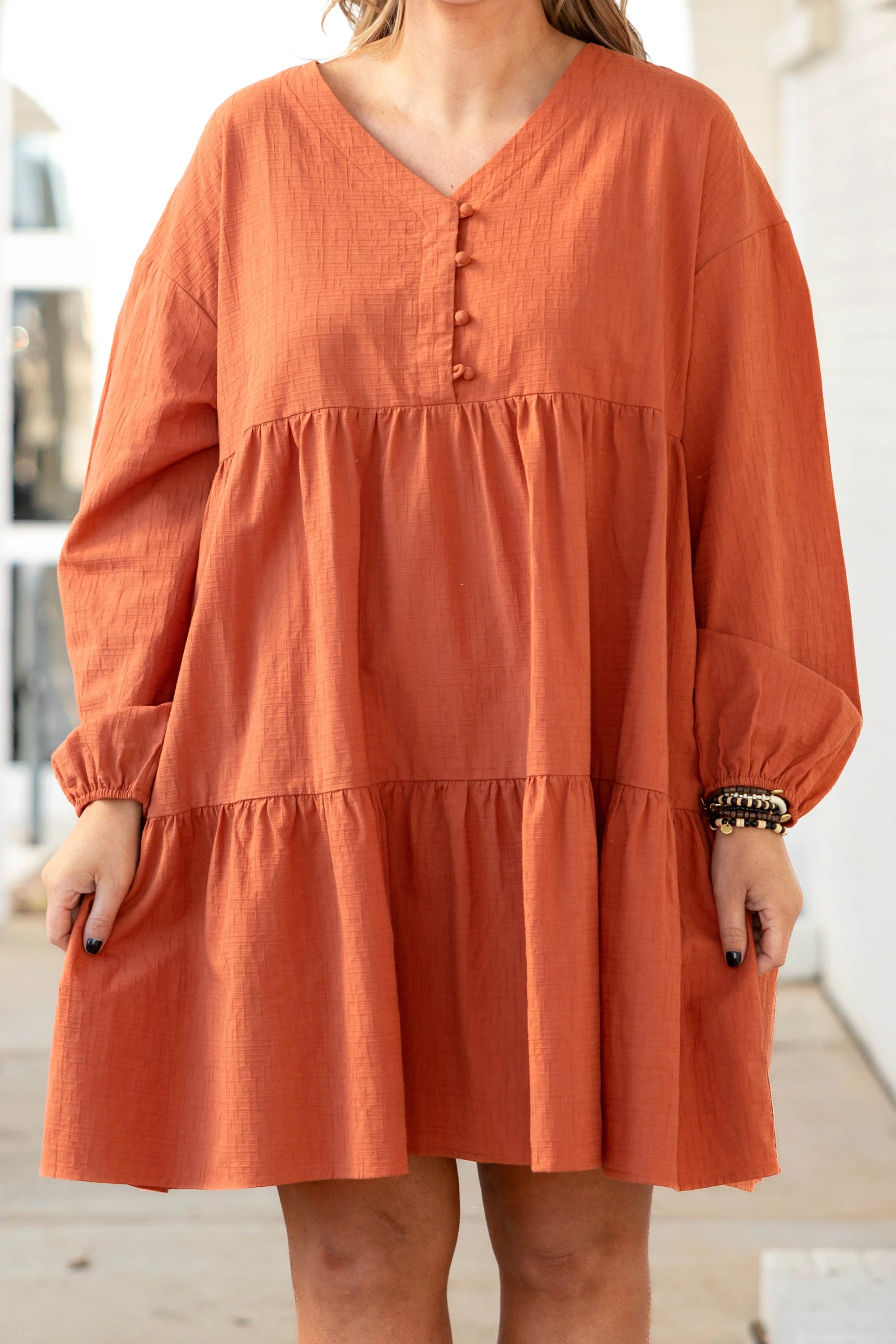 My Heart Goes On Dress, Orange - Giverhouse