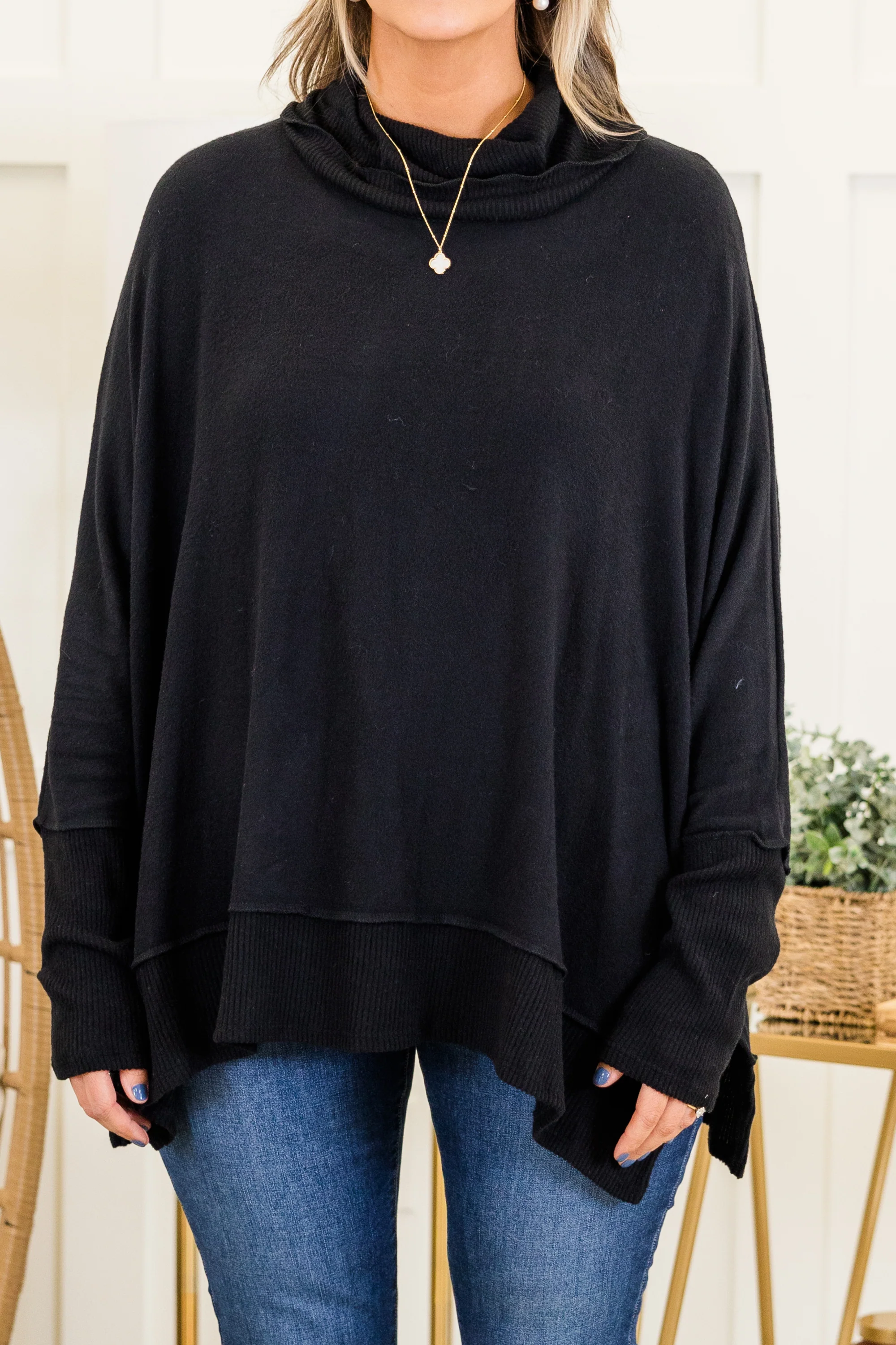 Working Late Top, Black - Giverhouse