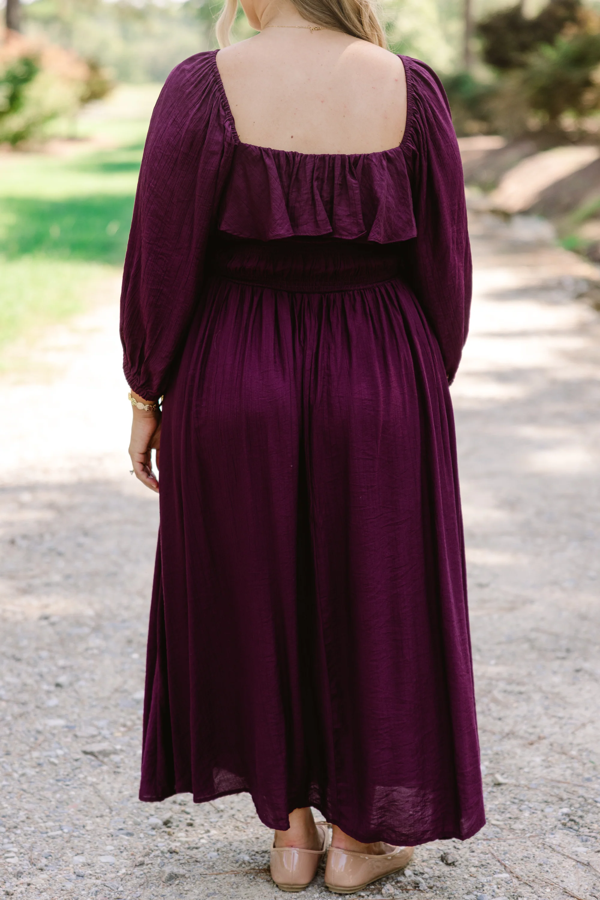 Grace Filled Dress, Plum - Giverhouse