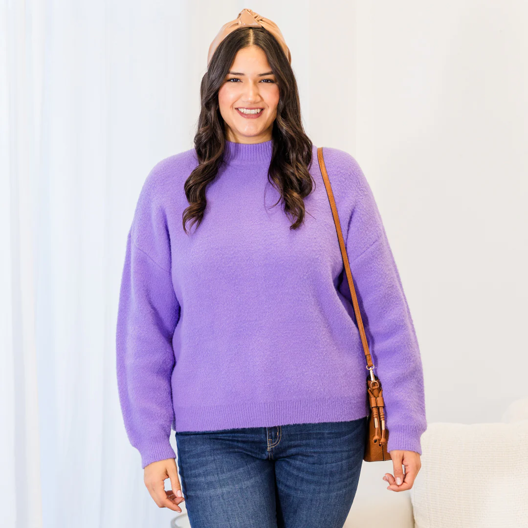 Hug Me Sweater, Lavender - Giverhouse