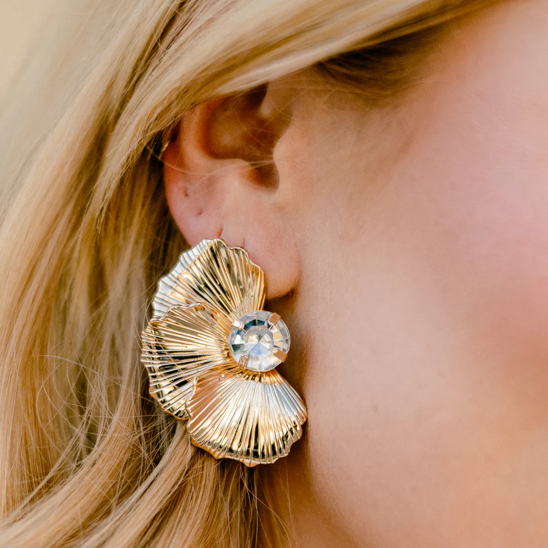 Everywhere With Me Earrings, Gold - Giverhouse