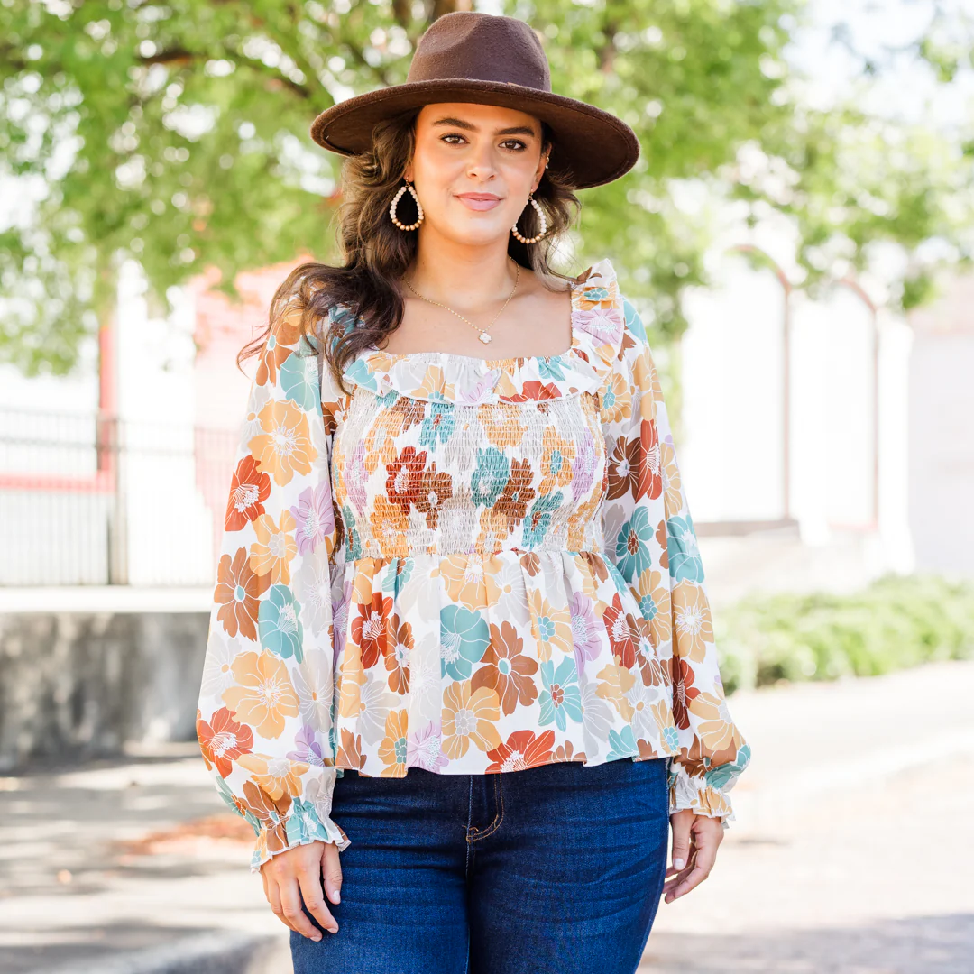 Do You Dare Top, White Multi - Giverhouse