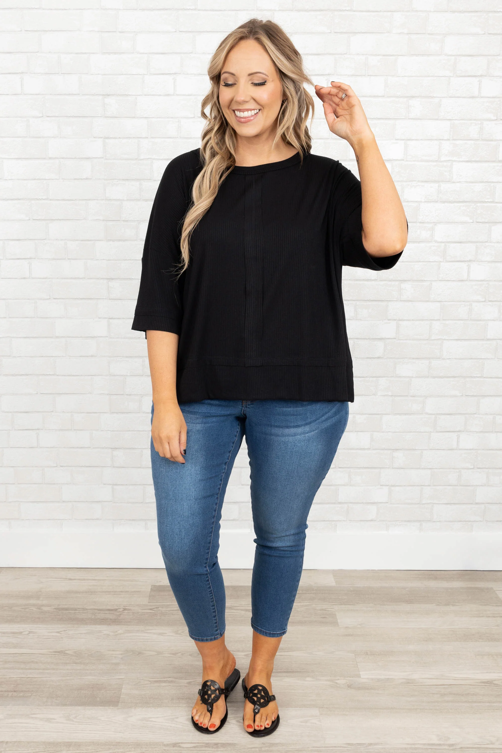 Try Everything Top, Black - Giverhouse