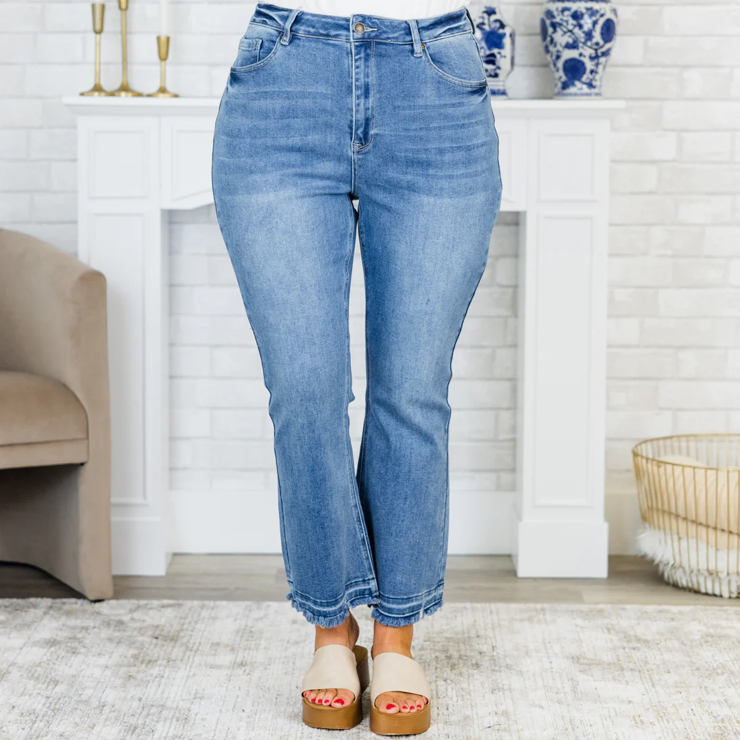 Into The Clouds Jeans, Medium Wash - Giverhouse