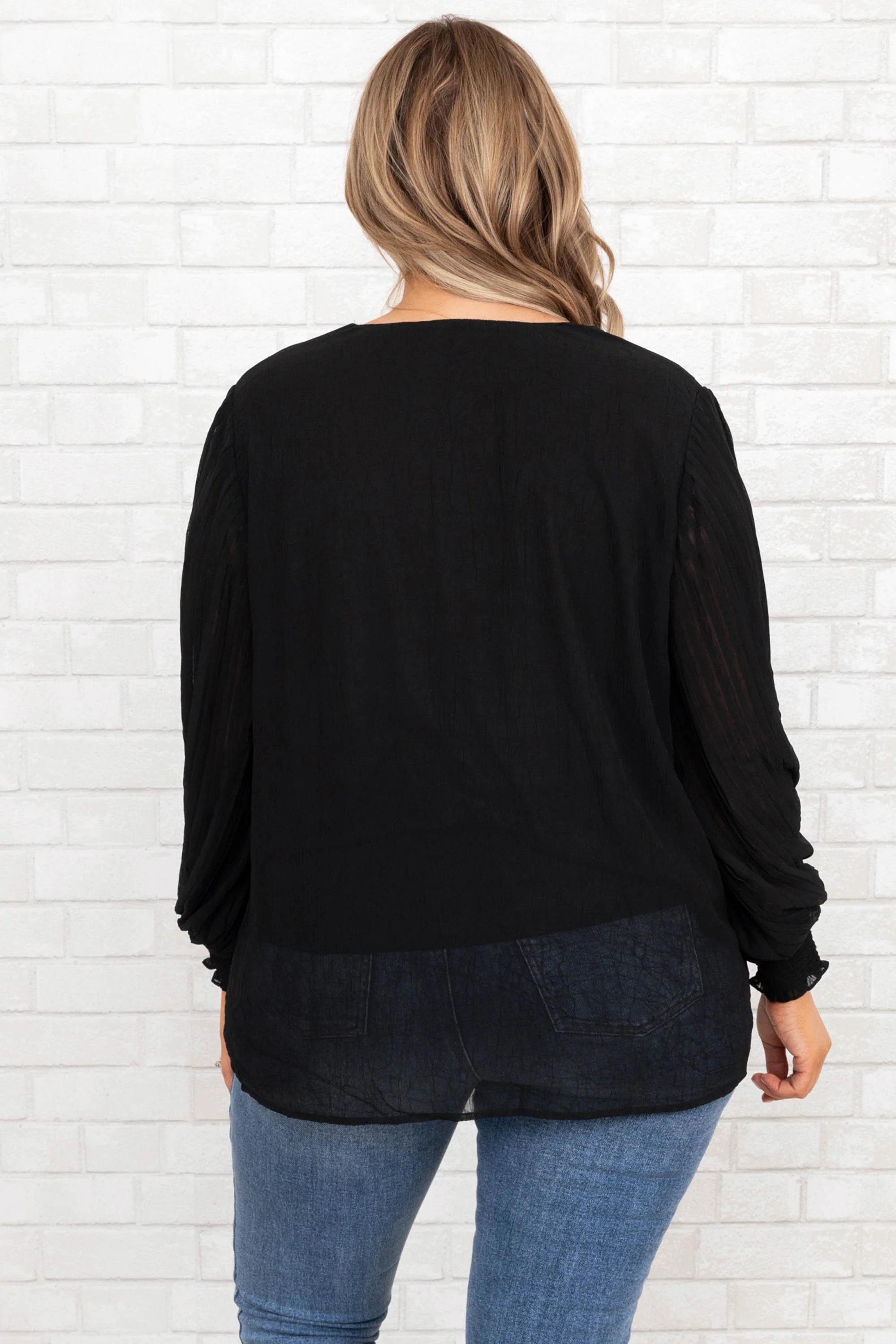 Unwritten Moments Blouse, Black - Giverhouse