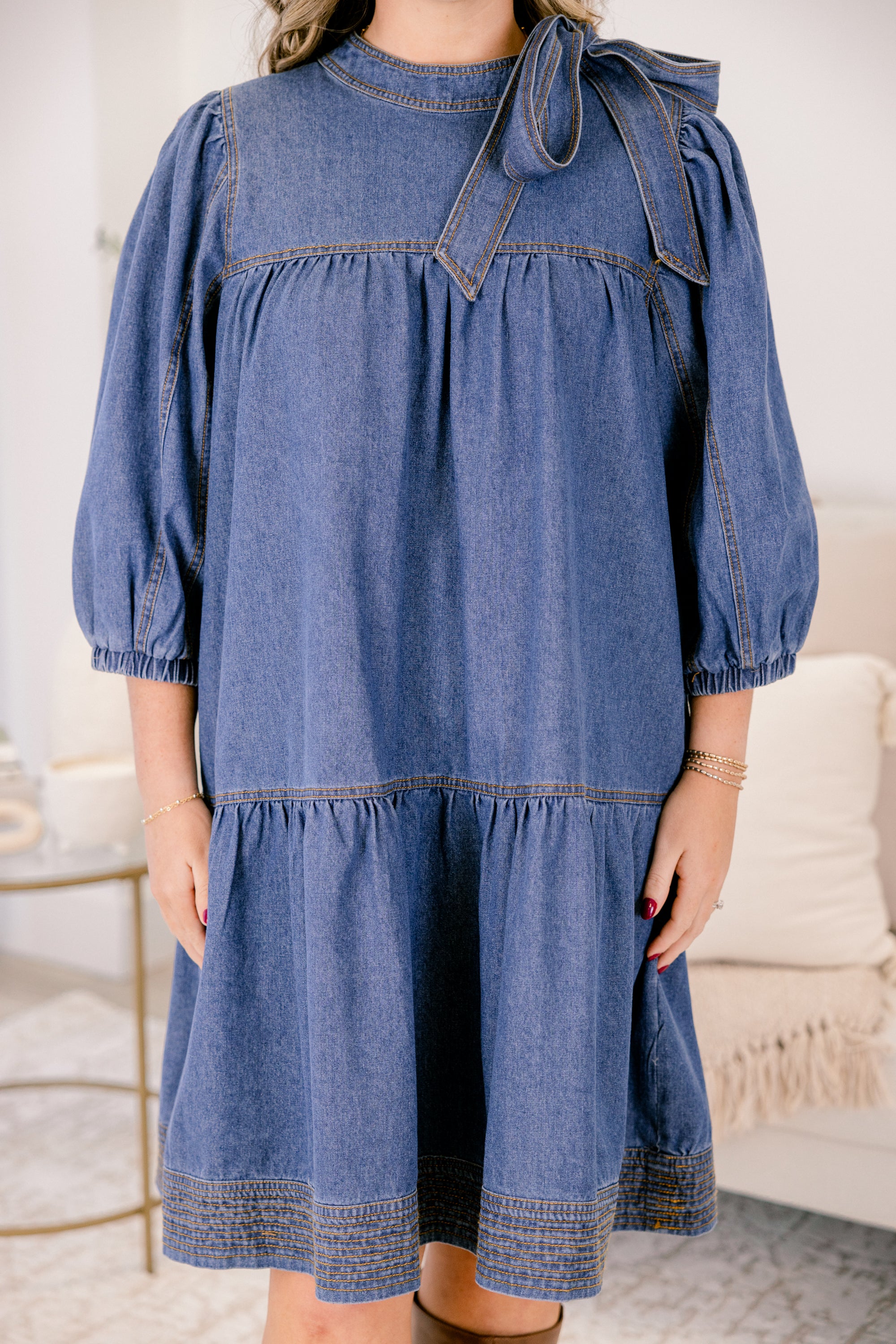 More To Come Dress, Denim - Giverhouse
