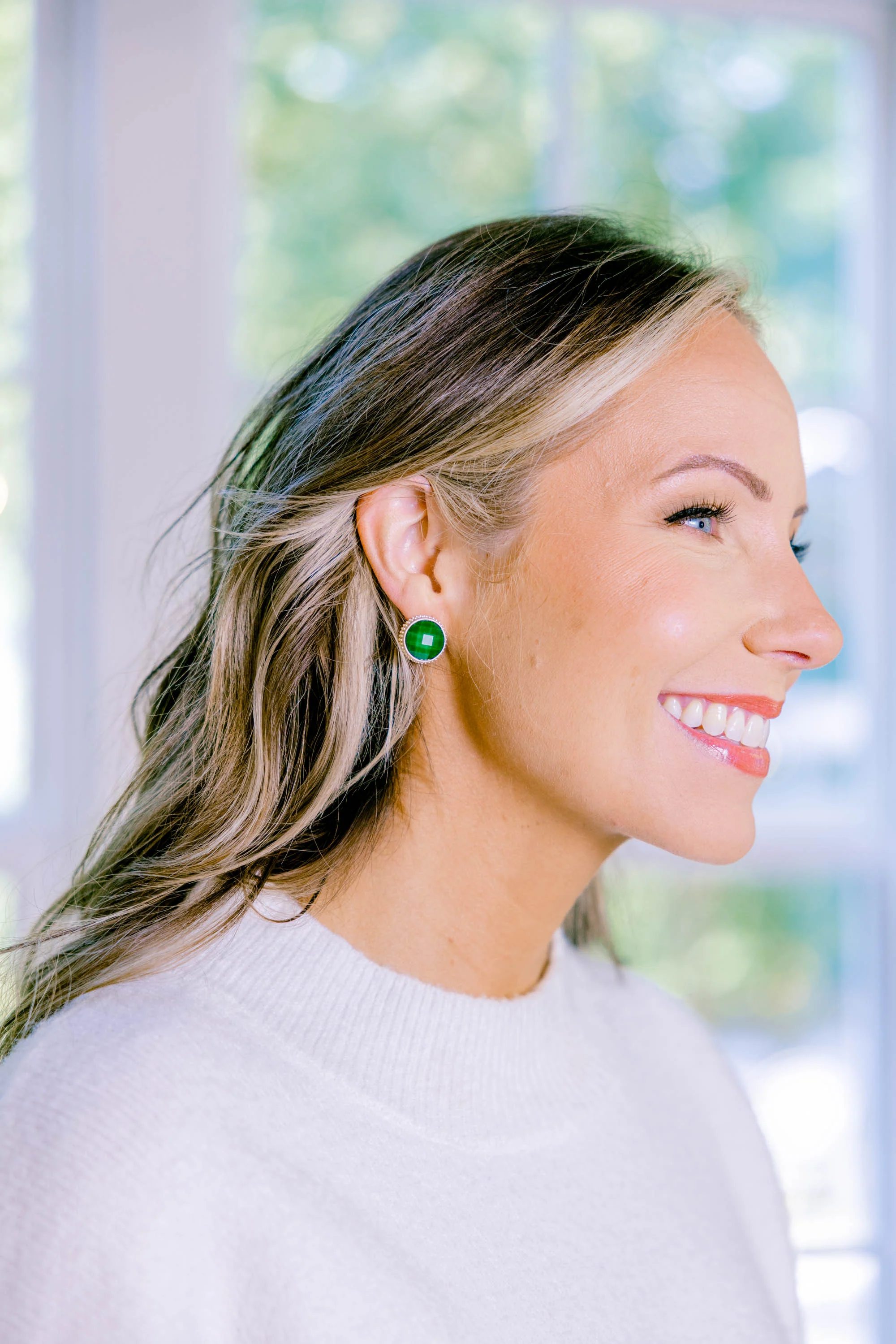 Share The Love Earrings, Green - Giverhouse