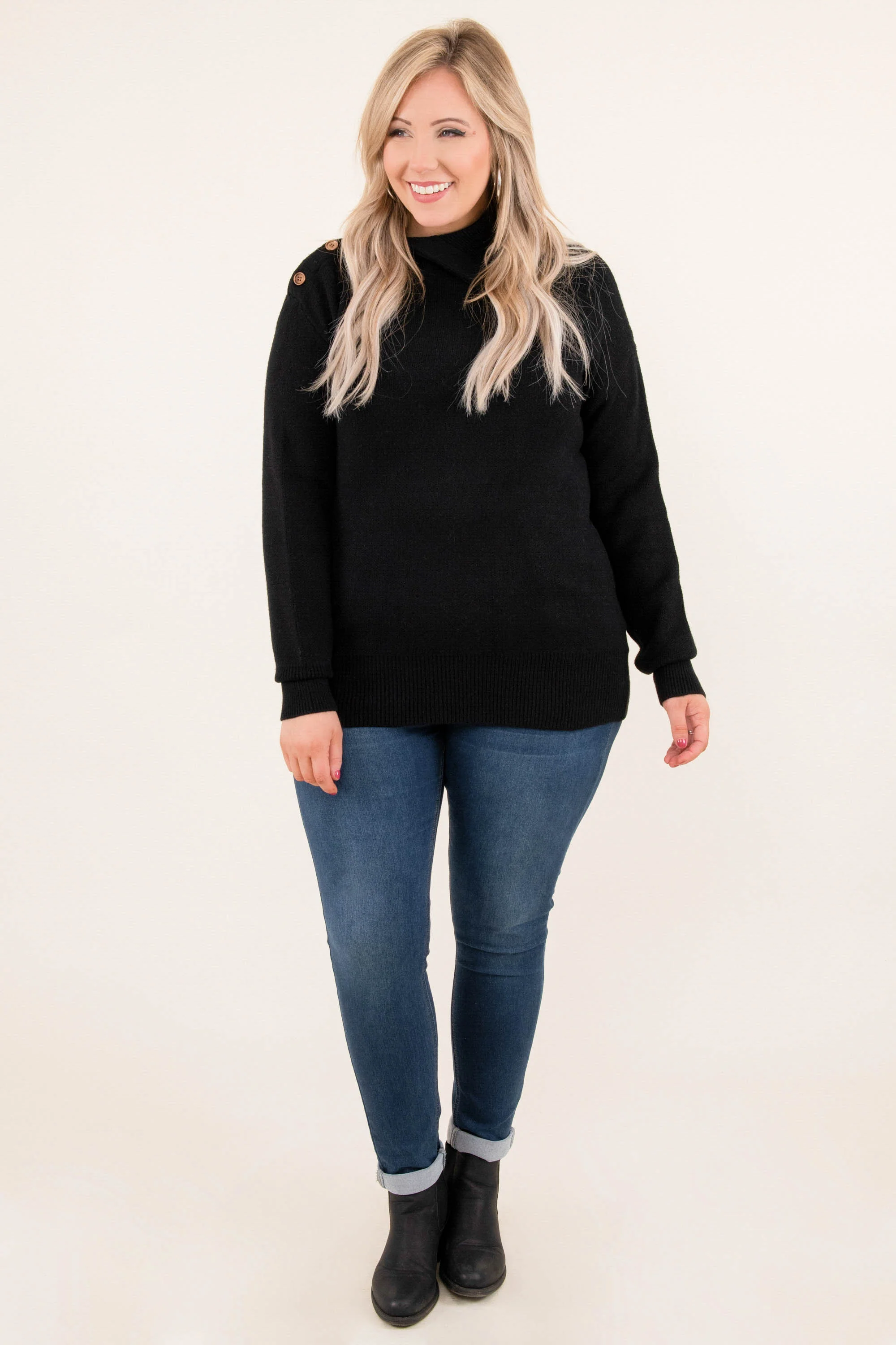 Gonna Love You Sweater, Black - Giverhouse