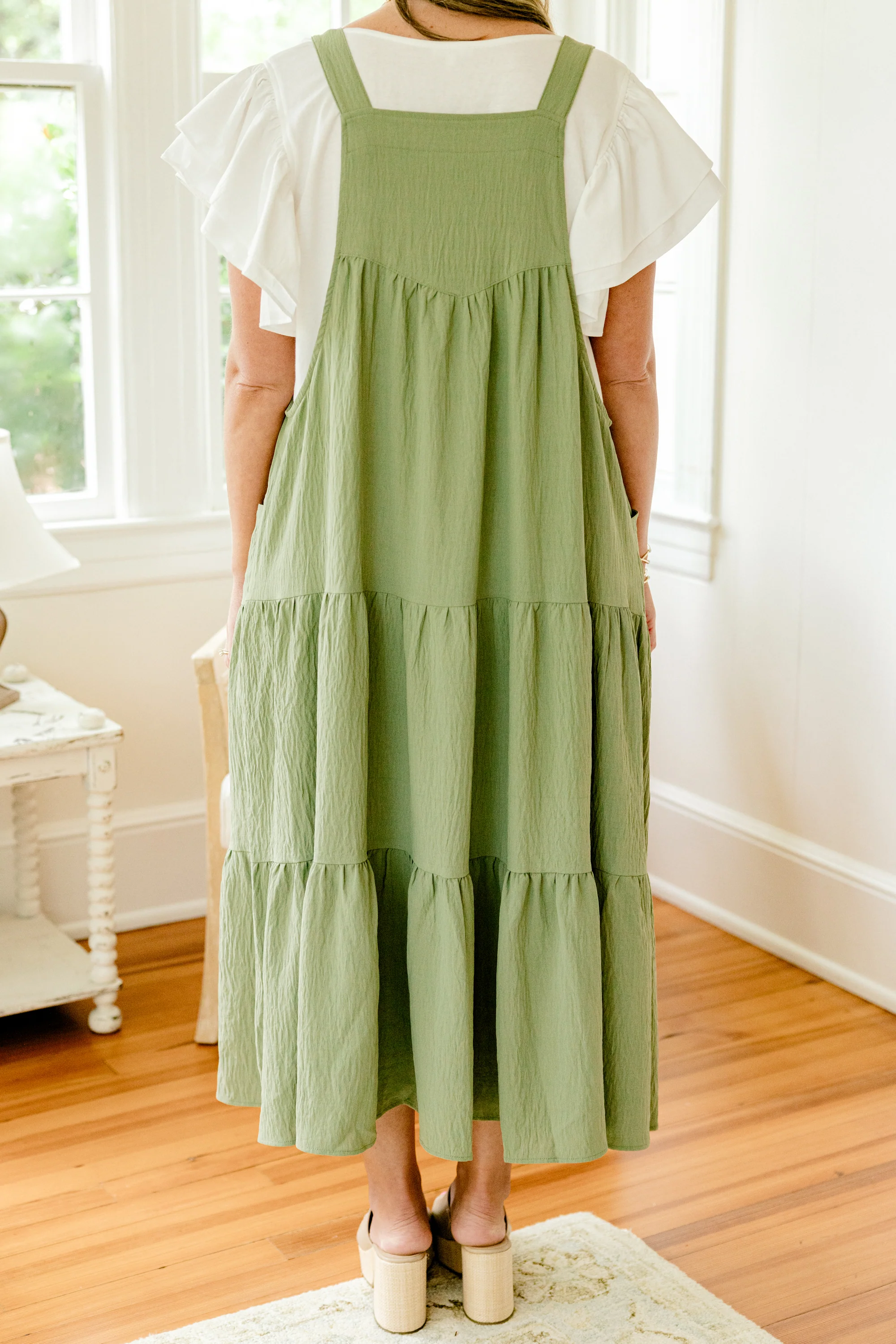 Got To Dance Dress, Sage Green - Giverhouse