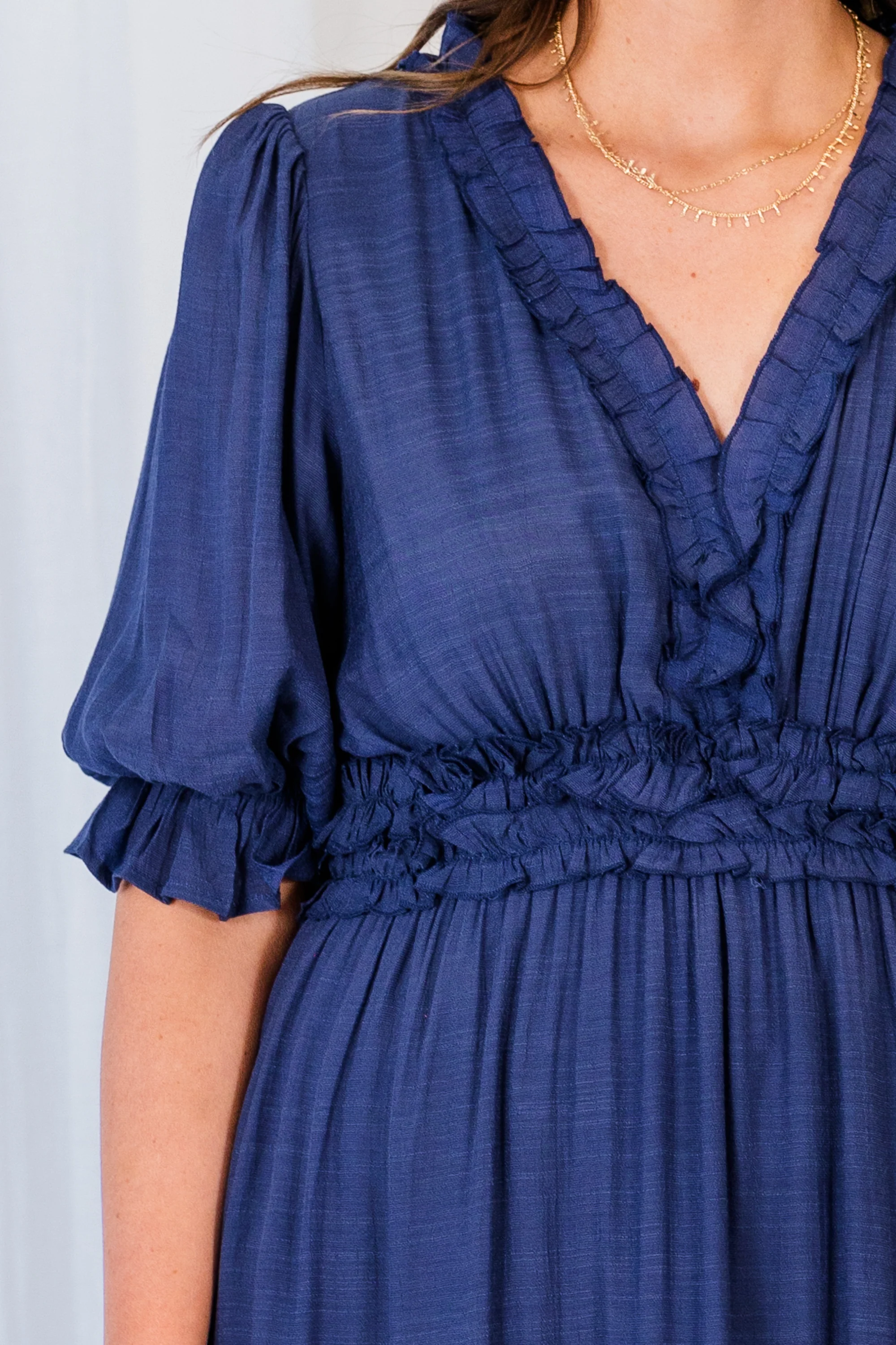Make A Statement Maxi Dress, Navy - Giverhouse
