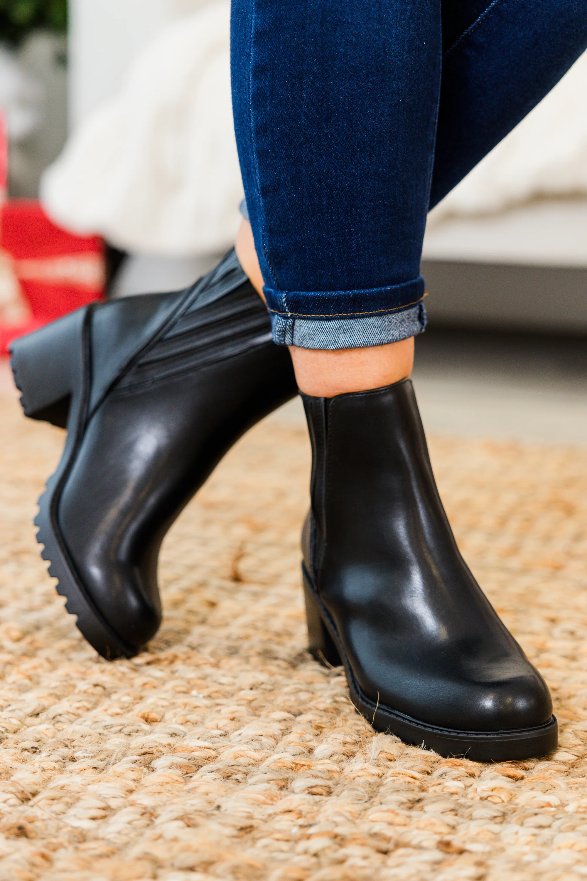 Shift In Perspective Booties, Black - Giverhouse