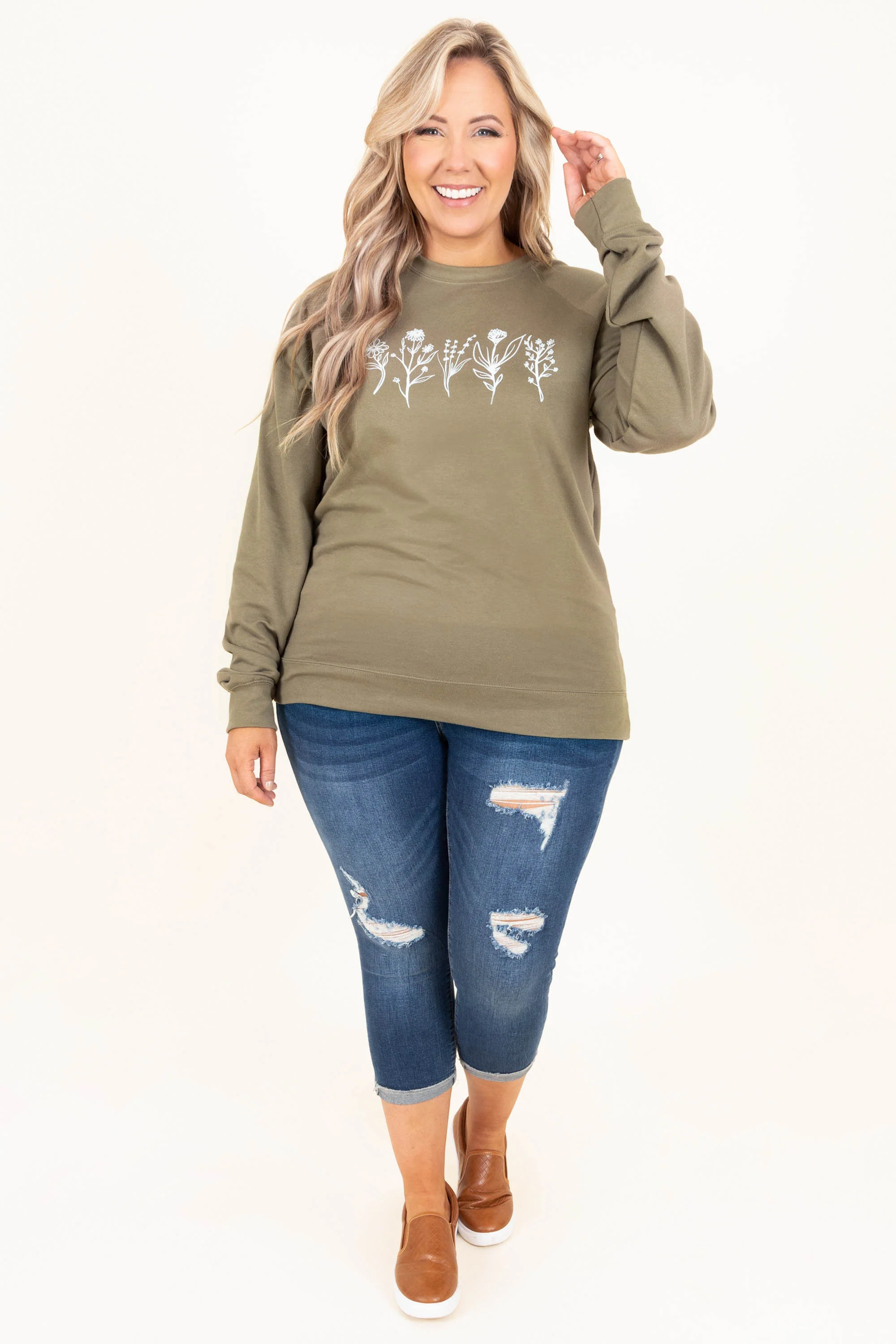 Put It To The Test Capris, Dark Wash - Giverhouse