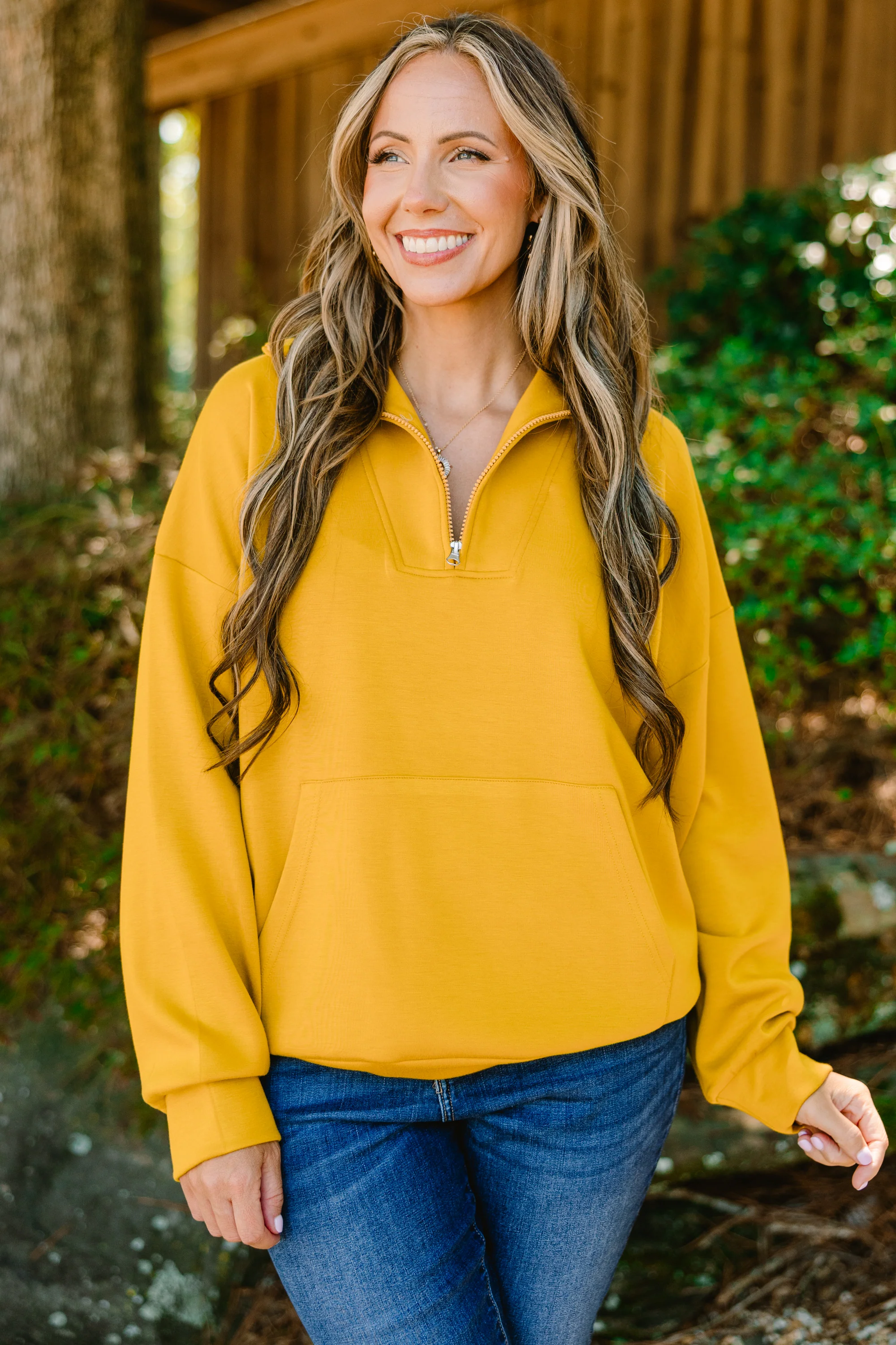 Sporty Chic Pullover, Chartreuse - Giverhouse