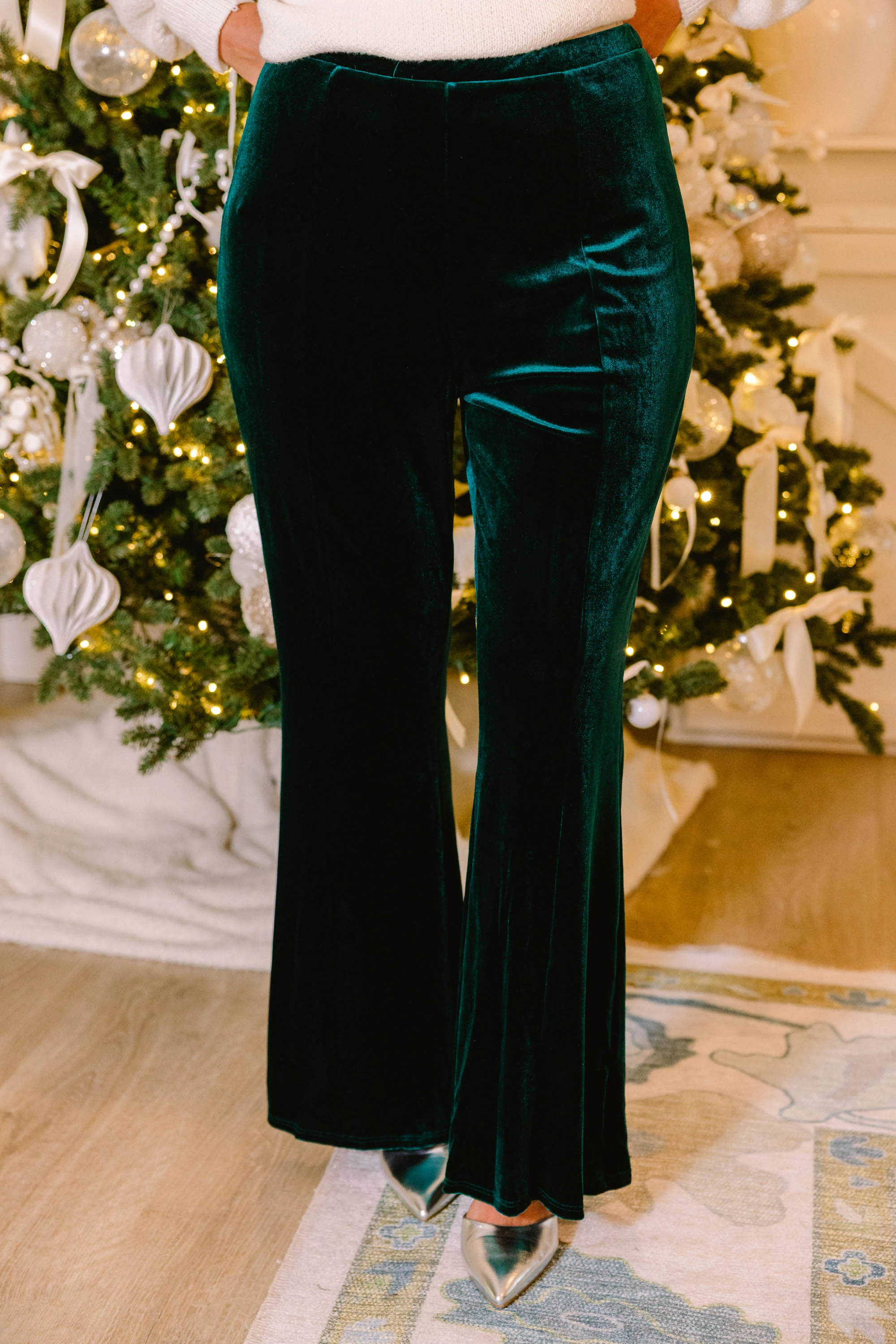 Only Just Begun Pants, Hunter Green - Giverhouse