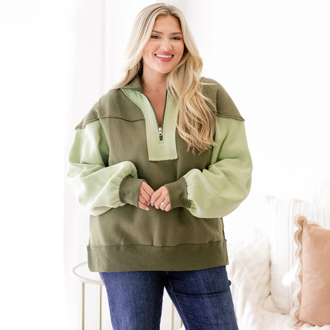 All We Want Pullover, Green - Giverhouse