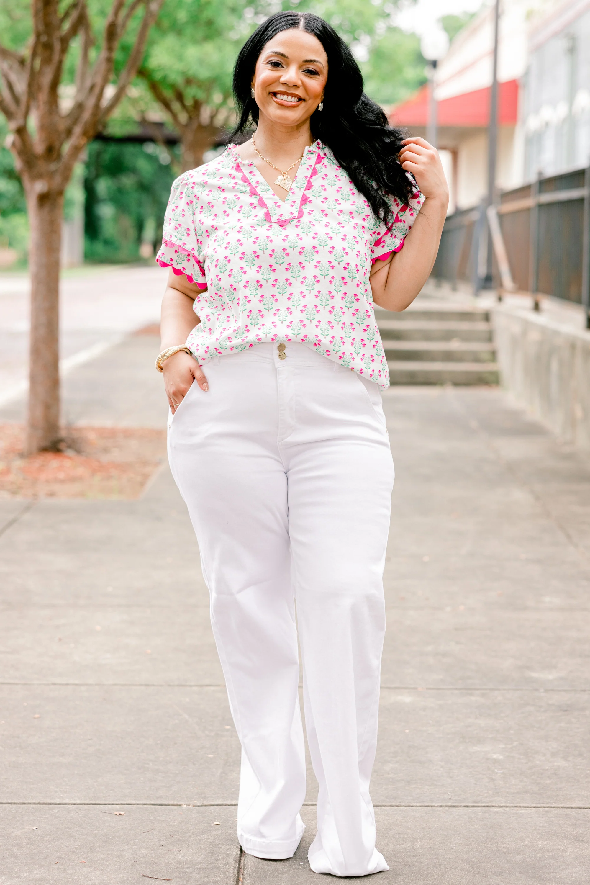 Can't Control It Jeans, White - Giverhouse