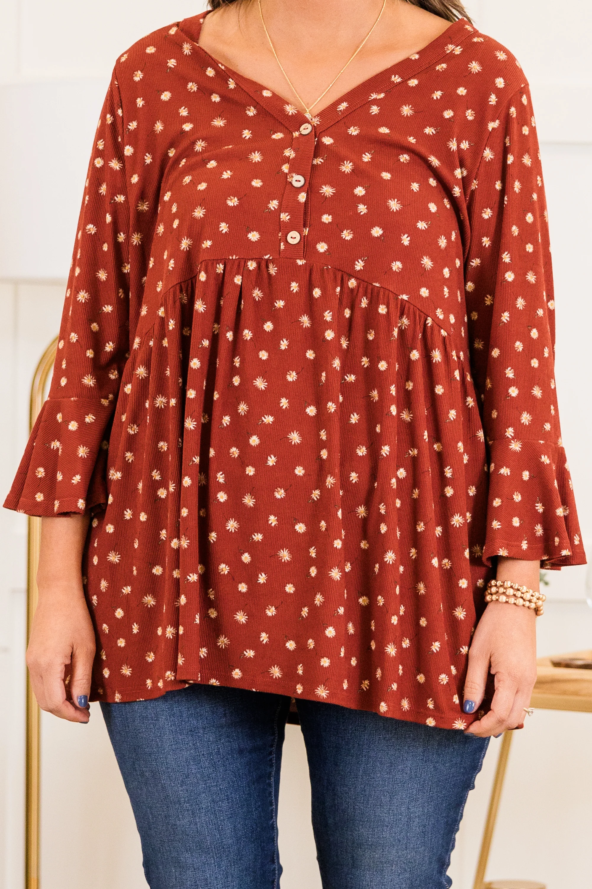 The Chance I'm Taking Top, Brown - Giverhouse