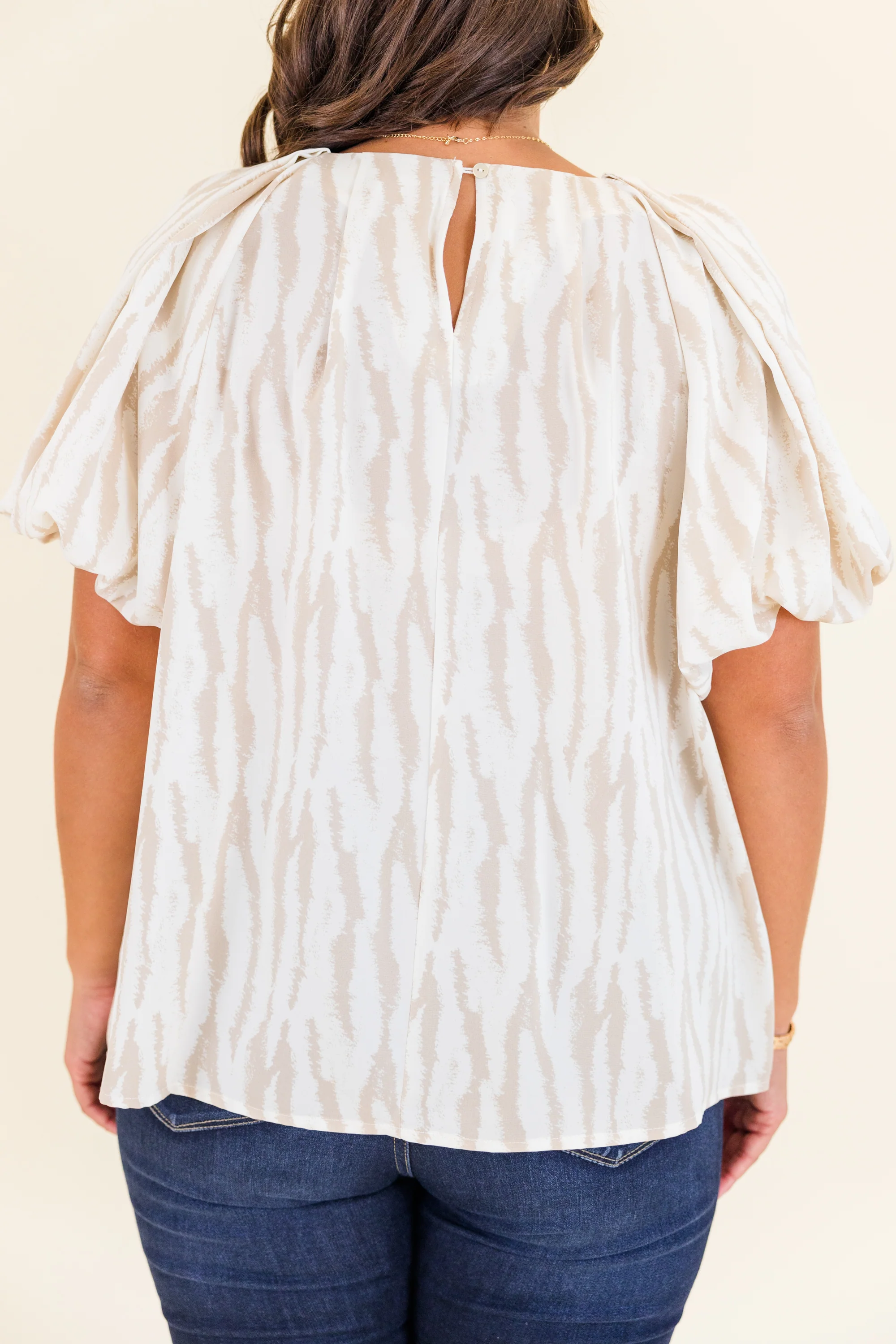 Misty Breeze Top, Taupe - Giverhouse