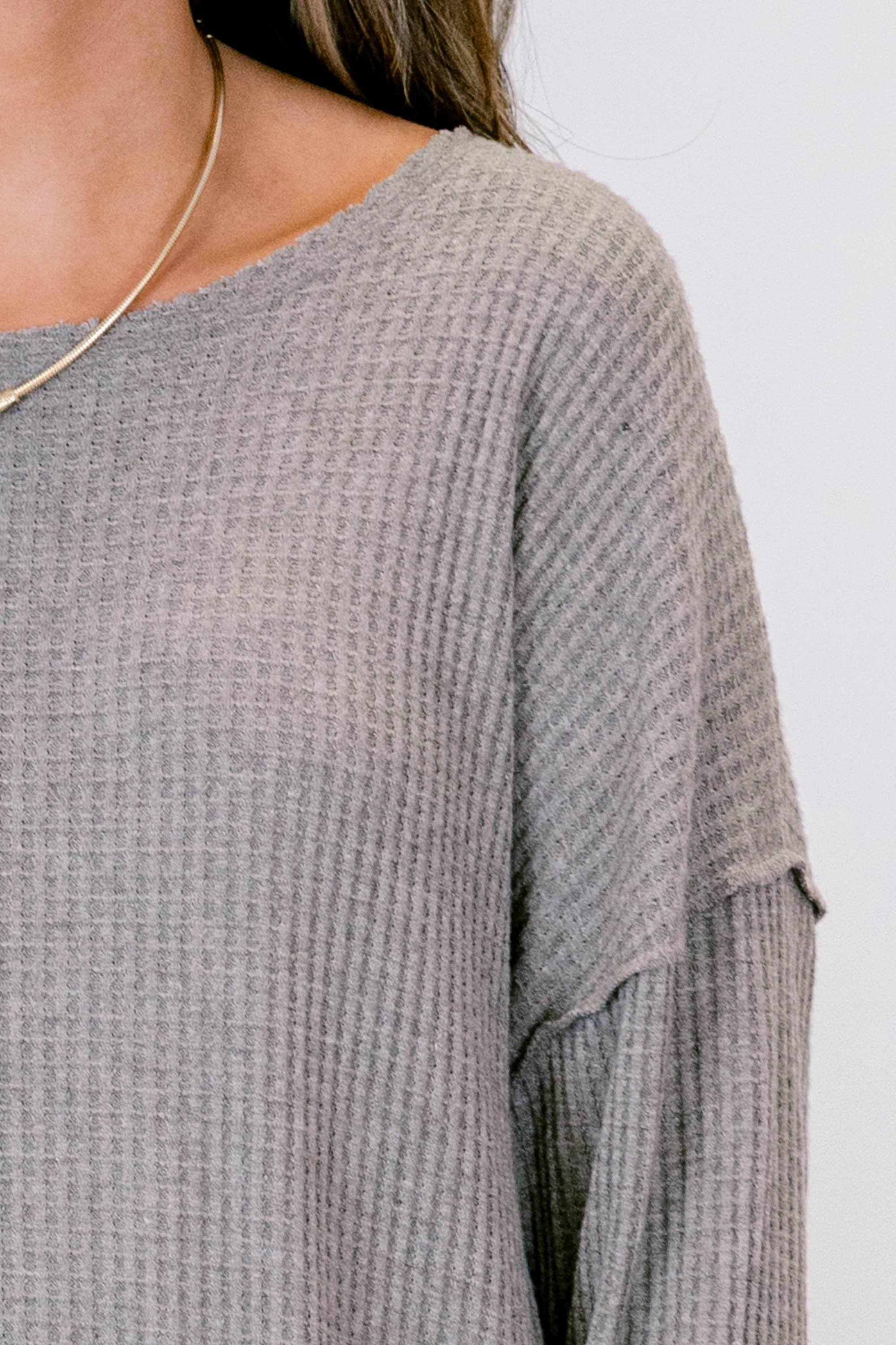 Can't Stop Love Top, Heather Grey - Giverhouse