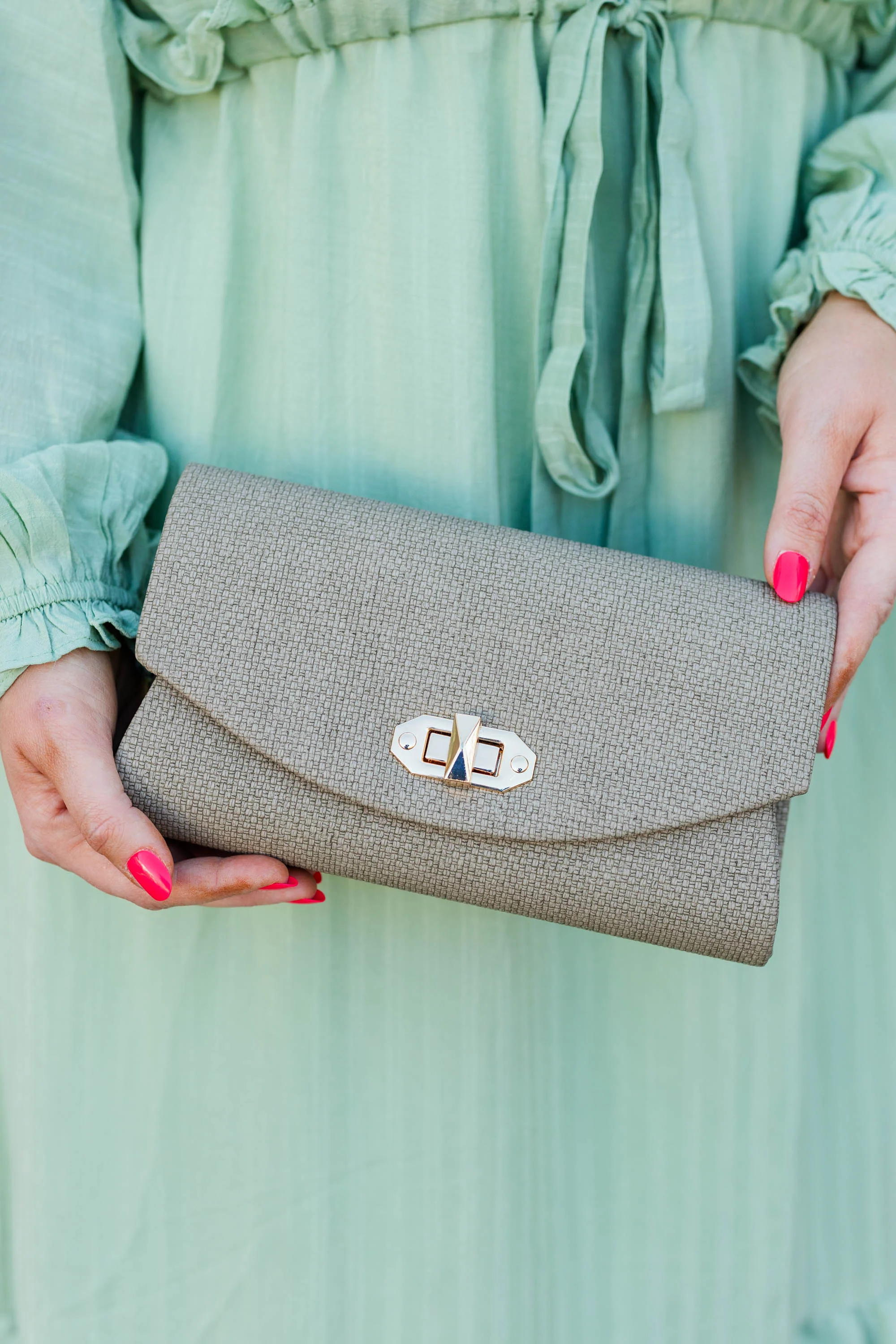 First Class Only Handbag, Taupe - Giverhouse